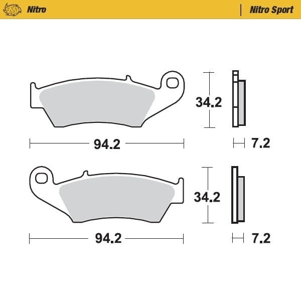 remblokken vooraan Beta Honda Kawasaki Suzuki GasGas Yamaha