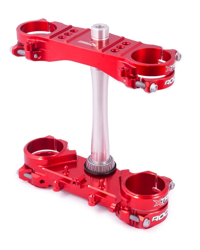 Xtrig ROCS Tech kroonplaat Offset 22MM Zilver Honda CRF450R/X