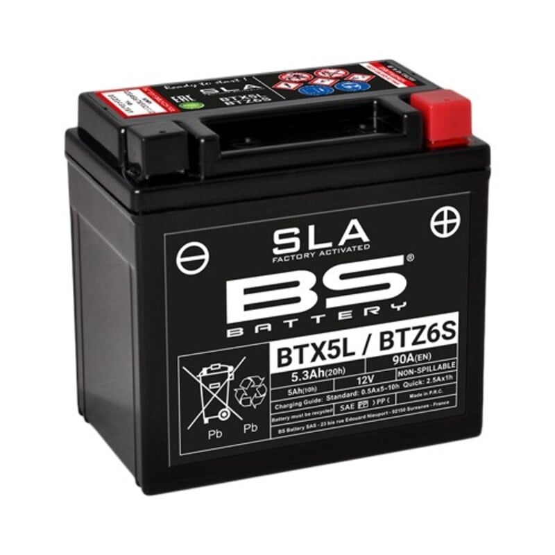 SLA Accu Onderhoudsvrij - BTX5L / BTZ6S