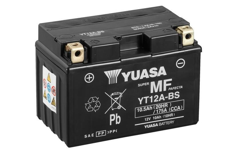 Accu Onderhoudsvrij met zuurpakket - YT12A-BS
