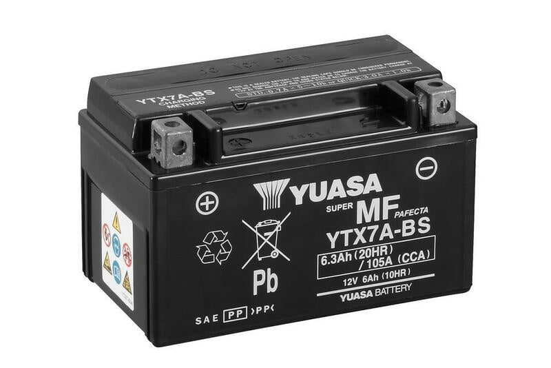 Accu Onderhoudsvrij met zuurpakket - YTX7A-BS