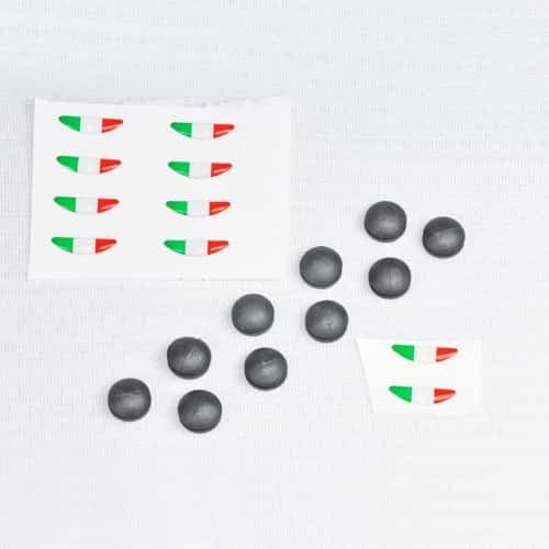 Kit Tricolor stickers and rubber cap