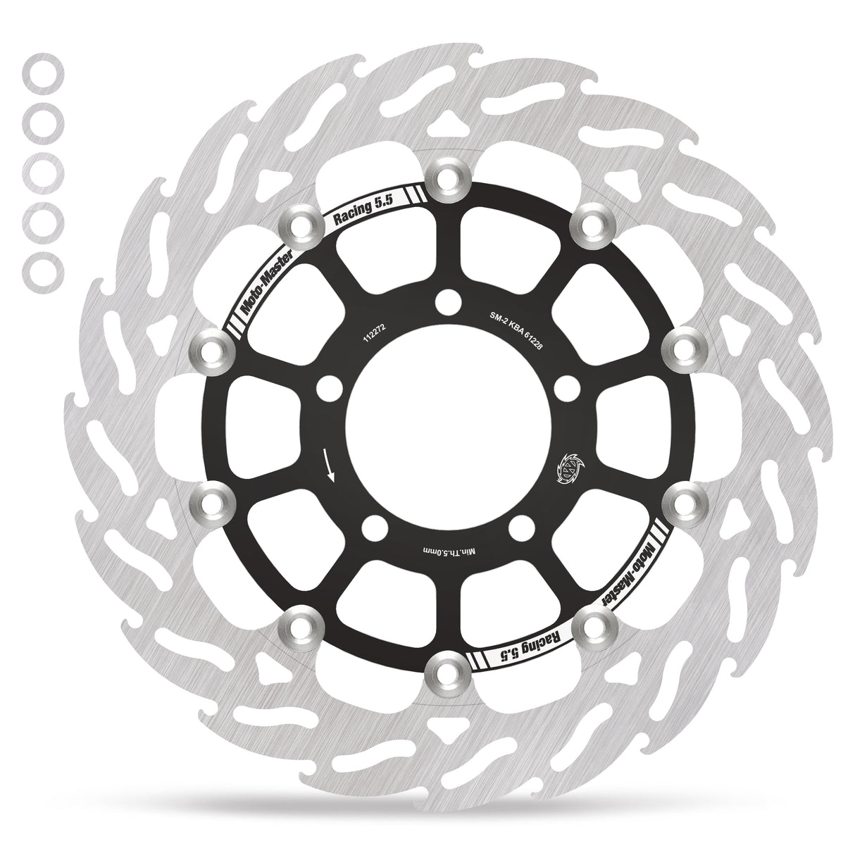 Moto-Master Racing Flame front disc left Triumph: Bonneville 112272 - Moto-Master 112272