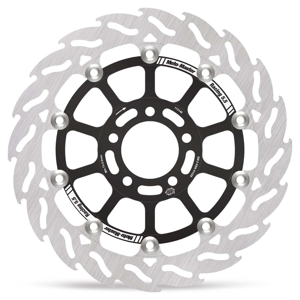 Moto-Master Racing Flame front disc right Kawasaki: ZX, ZR, ZZR, GPZ 113146 - Moto-Master 113146