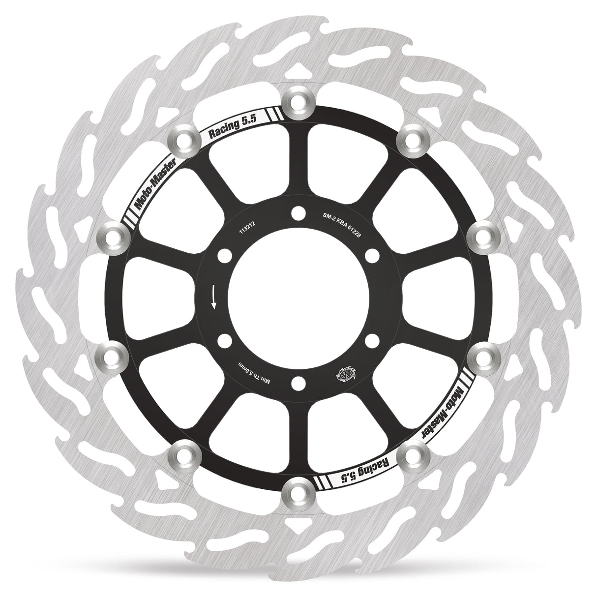 Moto-Master Racing Flame front disc left BMW: S1000RR K67 2019--> HP/Carbon wheel 113212 - Moto-Master 113212