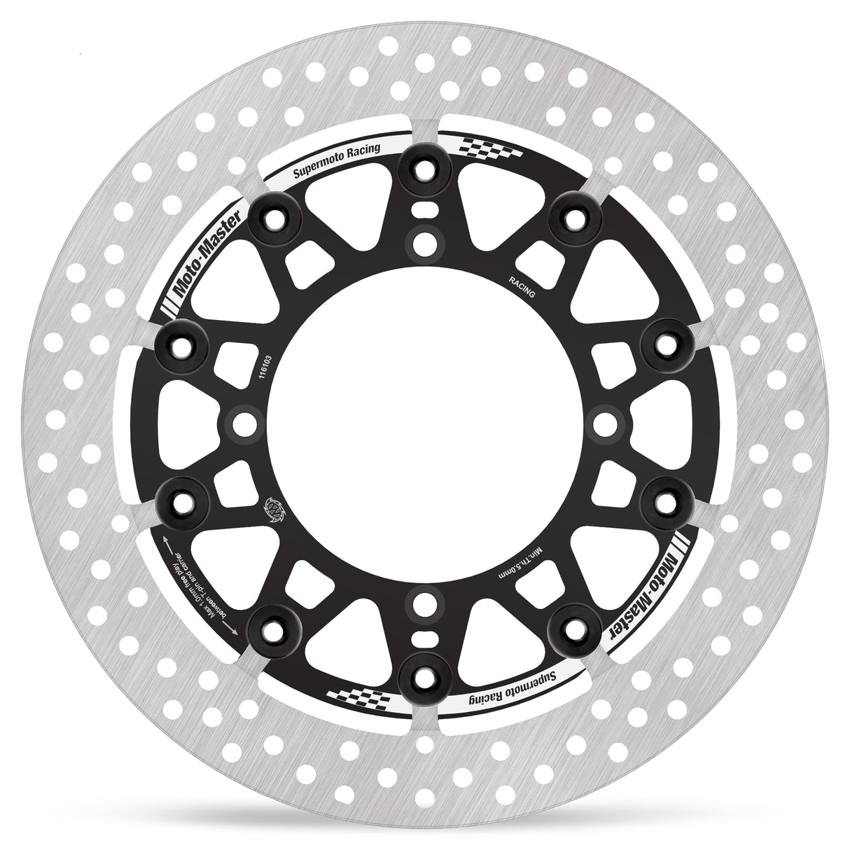 Moto-Master Supermoto Racing front disc Suzuki (T-floater HALO Ø300x5.5x34mm) 116103 - Moto-Master 116103