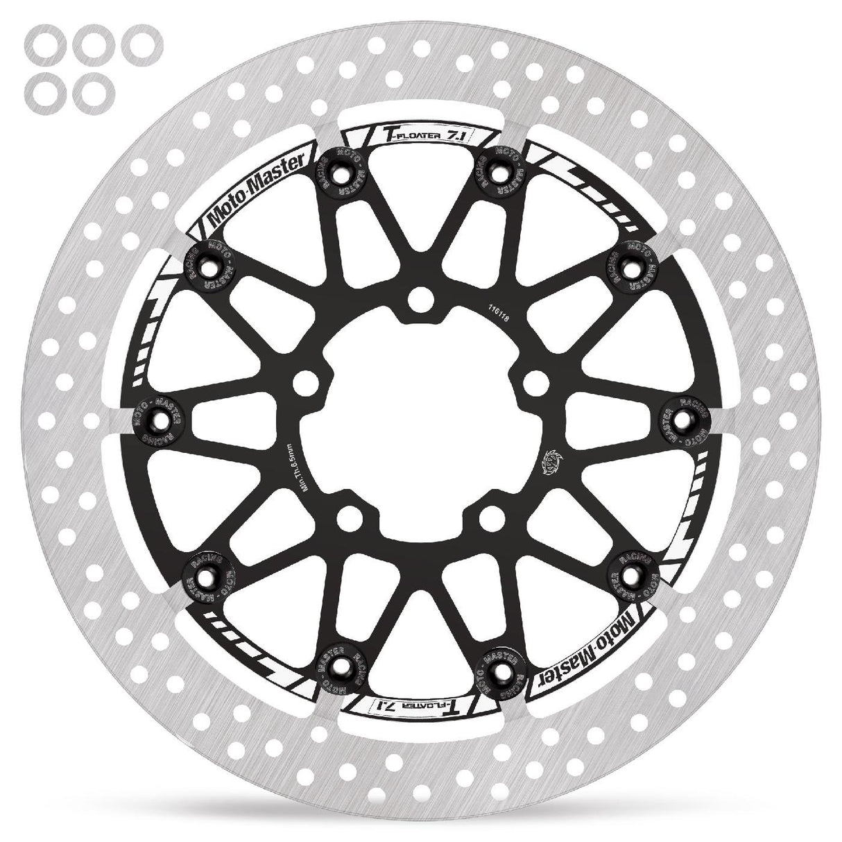 Professional Halo T Floater 330 x 7.1mm front disc Kawasaki: ZX10R 2016 ABS