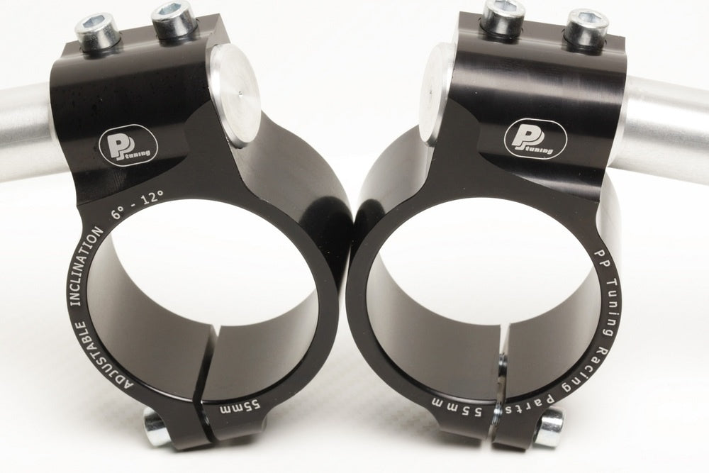 Clip-Ons Handlebars 50mm Type Verstelbaar Zwart Geanodiseerd