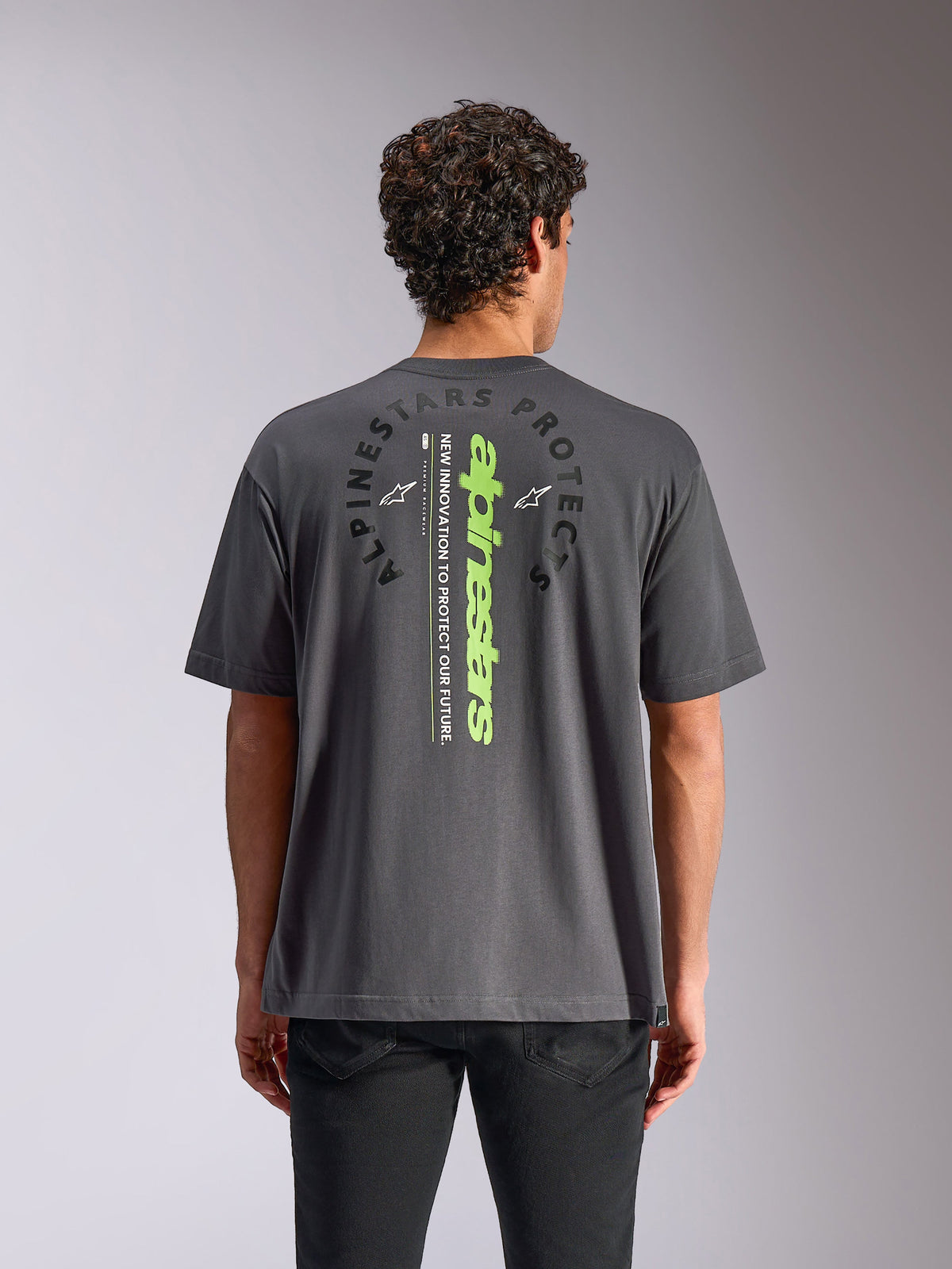 Alpinestars Overhang T-shirt Grijs, achteraanzicht