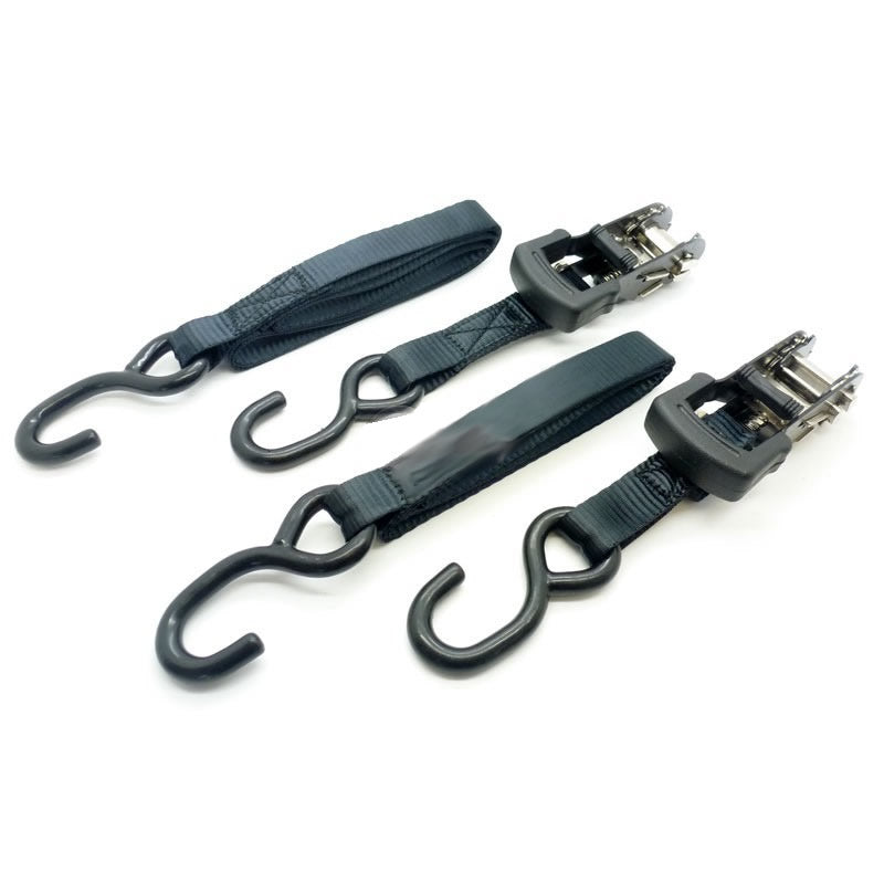 2 spanbanden met Zwart ratelspanner