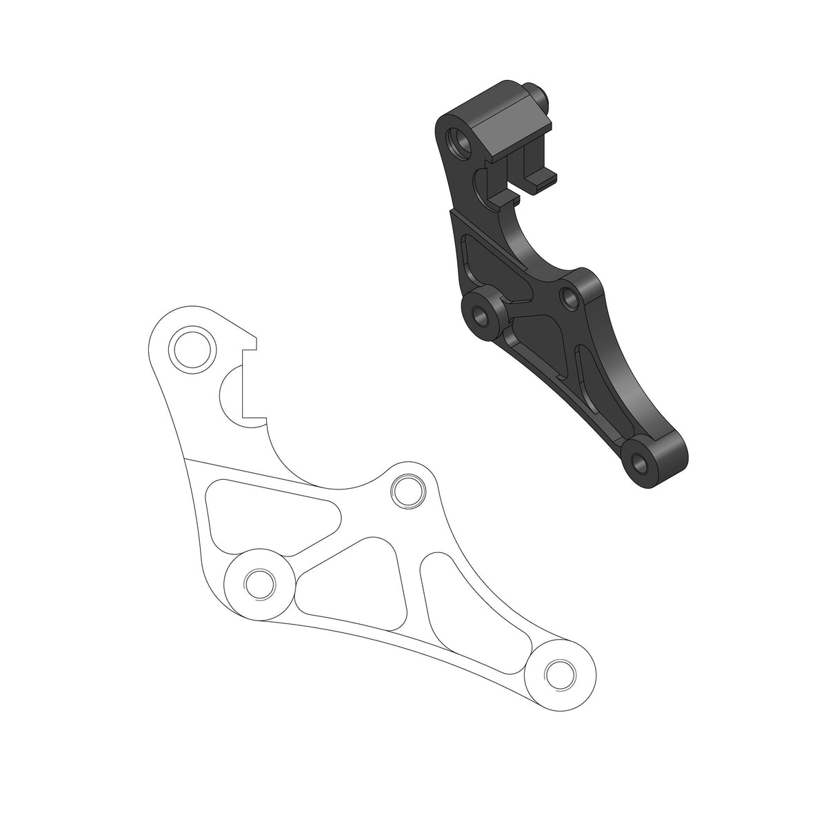 Street 320mm adapter Yamaha YZ 16- WRF 19- Fantic XE XEF 211074