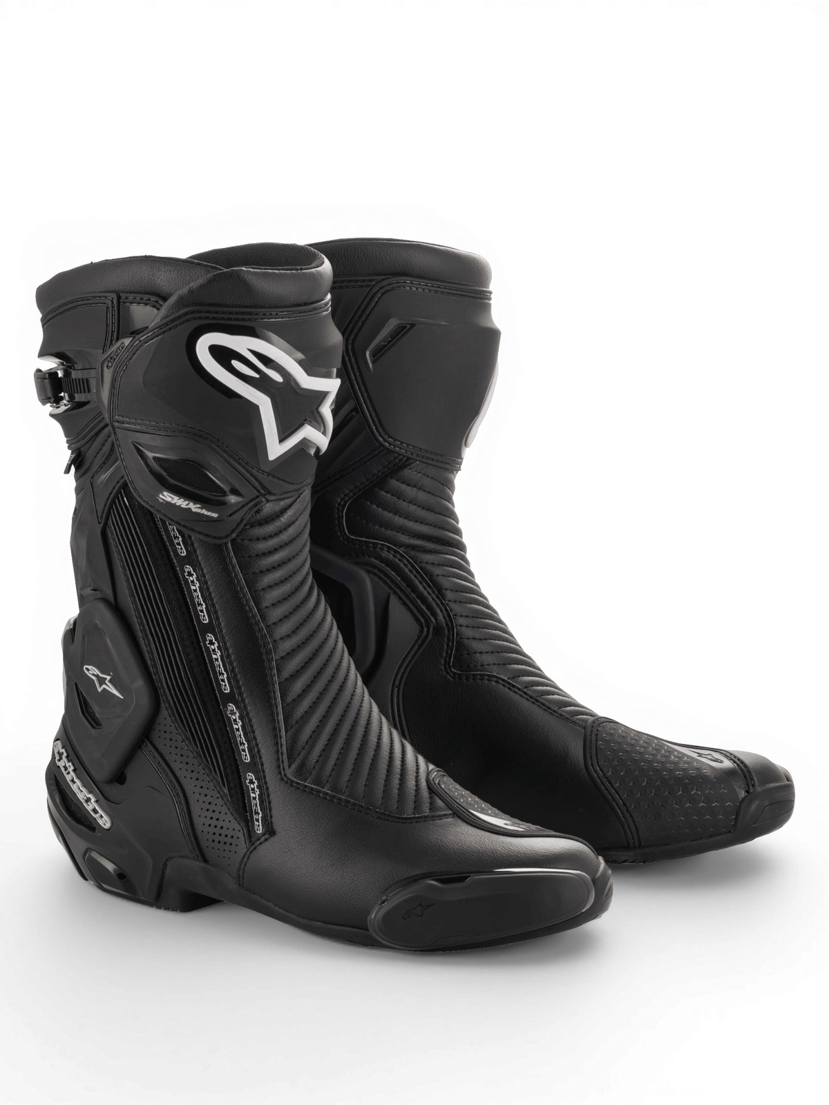 Alpinestars SMX Plus v2 Gore-Tex Motorlaarzen Zwart, vooraanzicht
