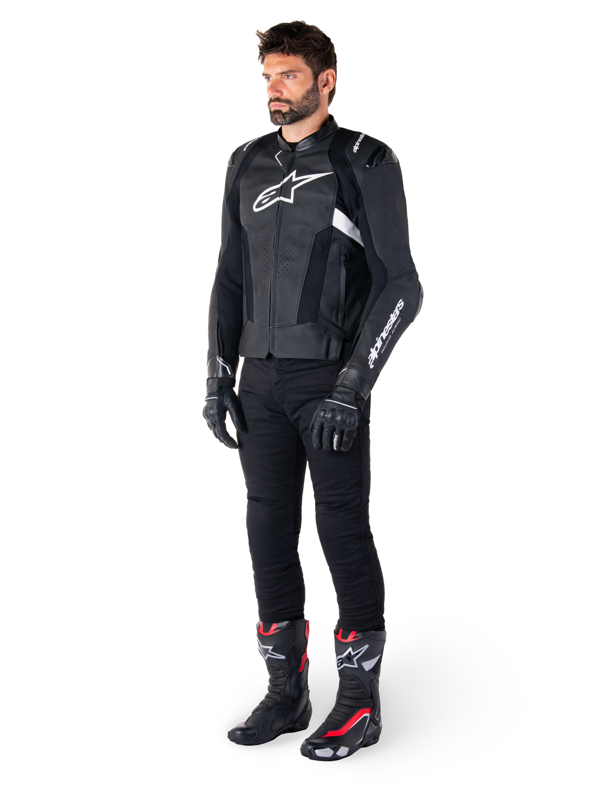 Alpinestars Missile v3 Motorjas Zwart en wit, productfoto 5