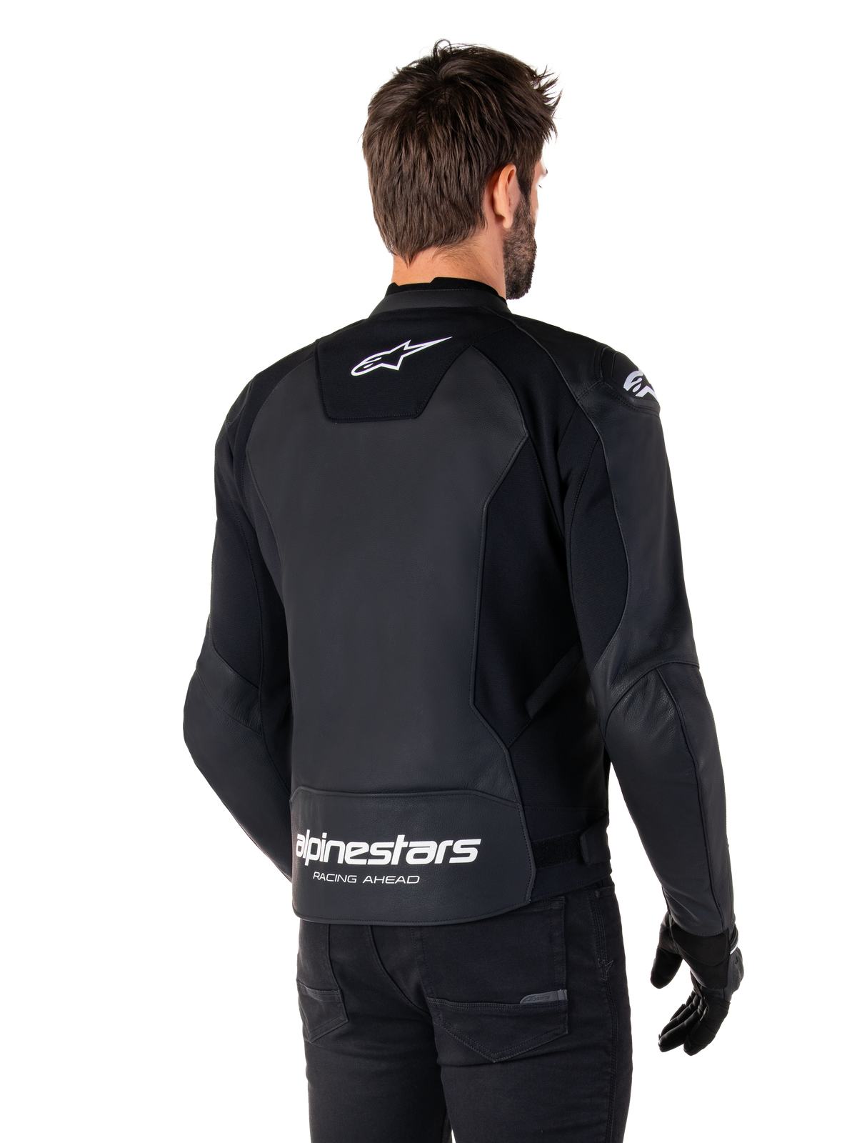 Alpinestars Faster v3 Motorjas Zwart en wit, productfoto 2