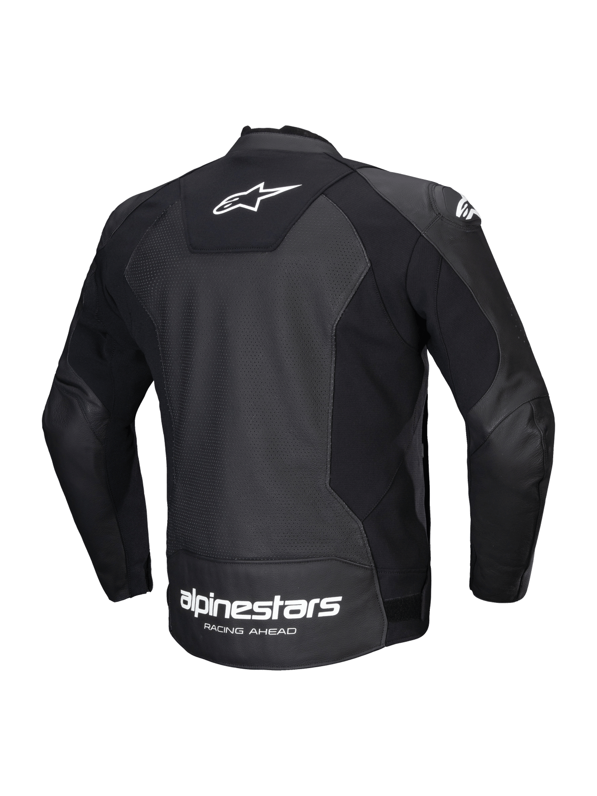 Alpinestars Faster v3 Airflow Motorjas Zwart en wit, achteraanzicht