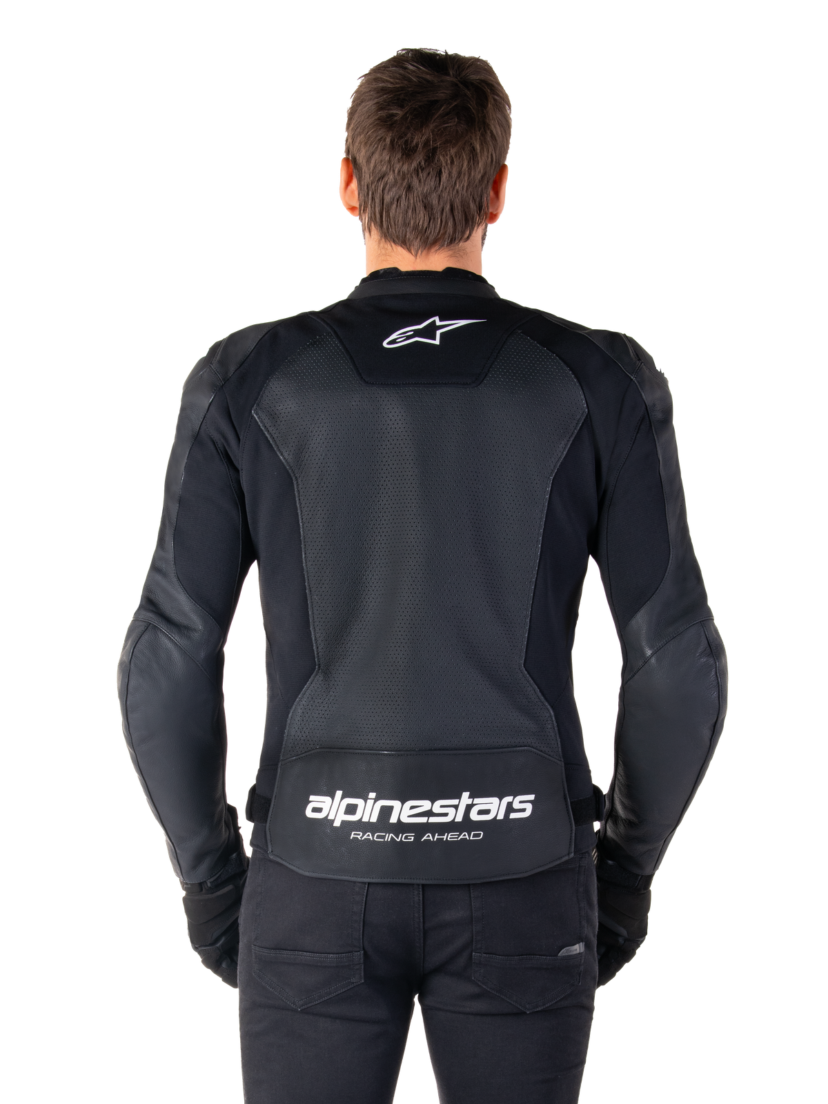 Alpinestars Faster v3 Airflow Motorjas Zwart en wit, productfoto 2