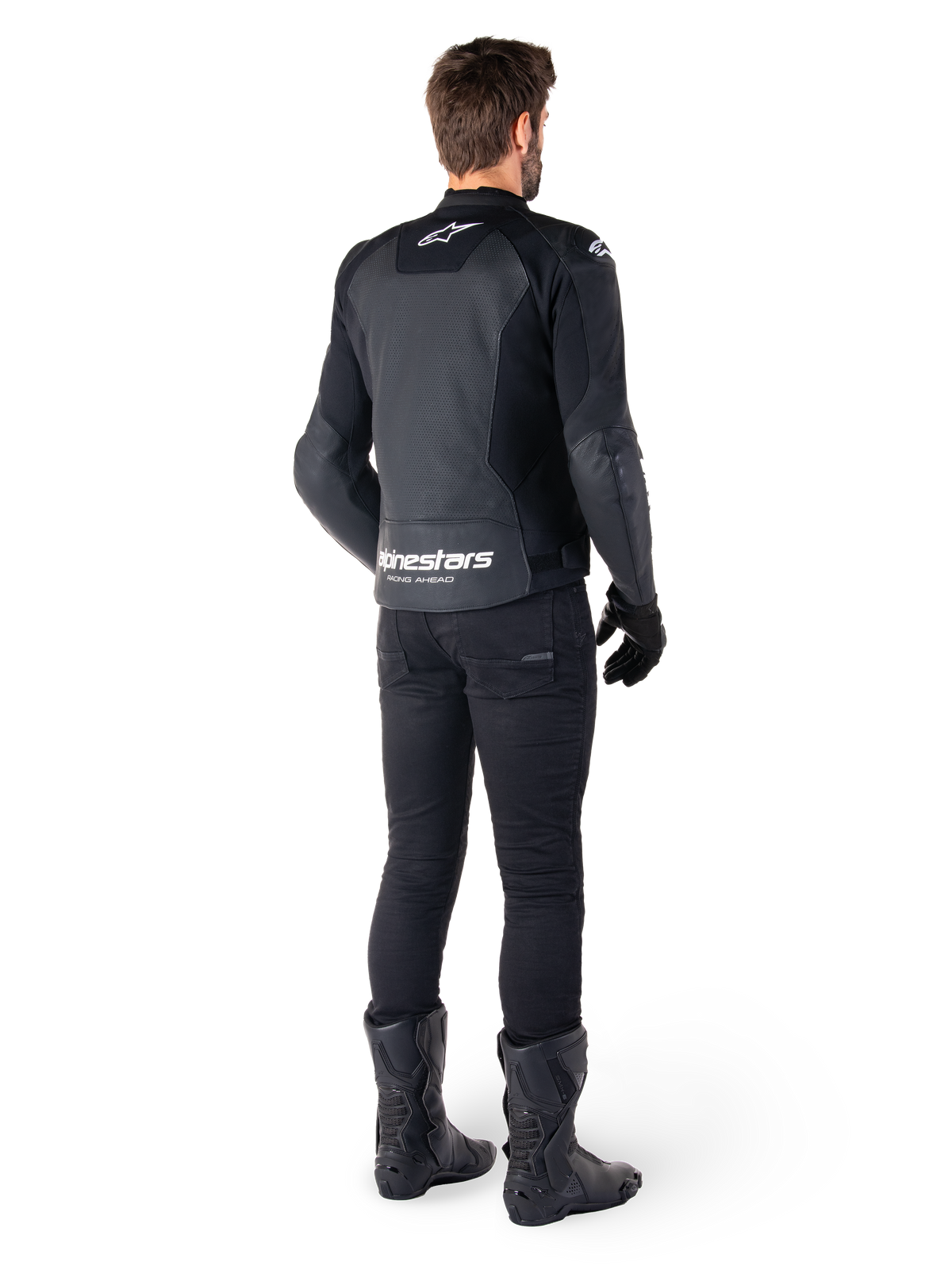 Alpinestars Faster v3 Airflow Motorjas Zwart en wit, productfoto 6