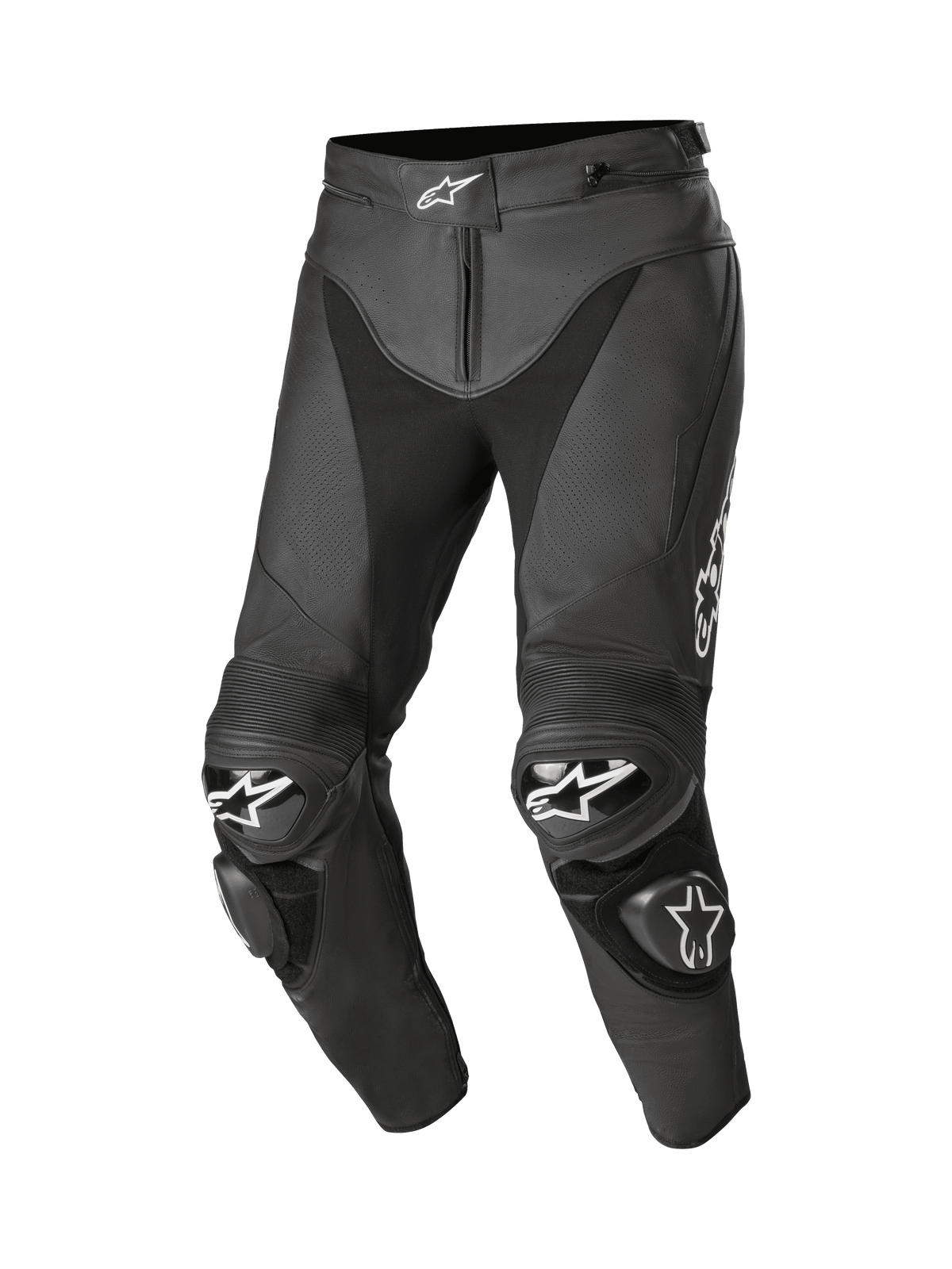 Alpinestars Track v2 Motorbroek Zwart, vooraanzicht