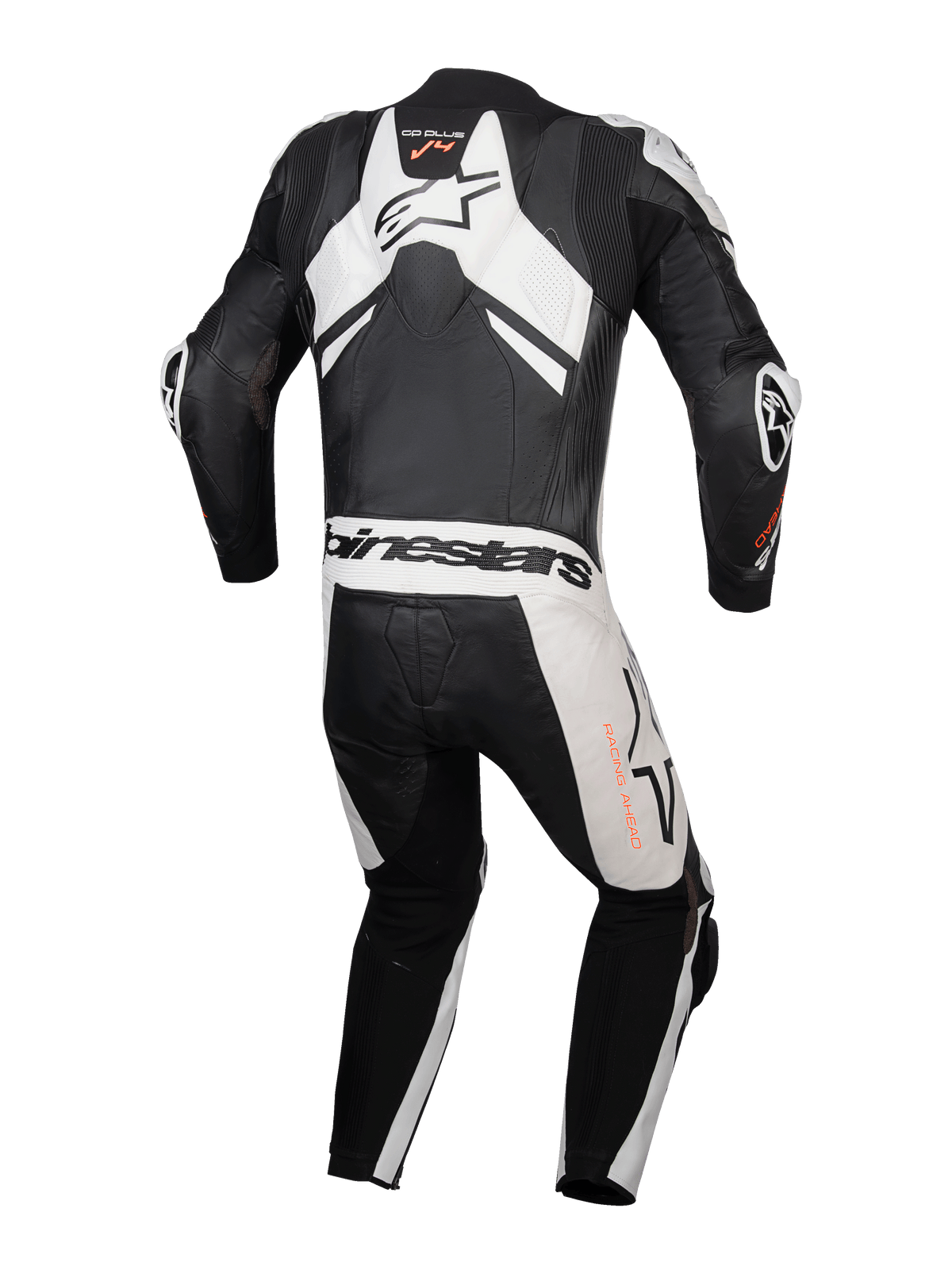 Alpinestars GP Plus v4 Sprint Motorpak Zwart en wit, achteraanzicht