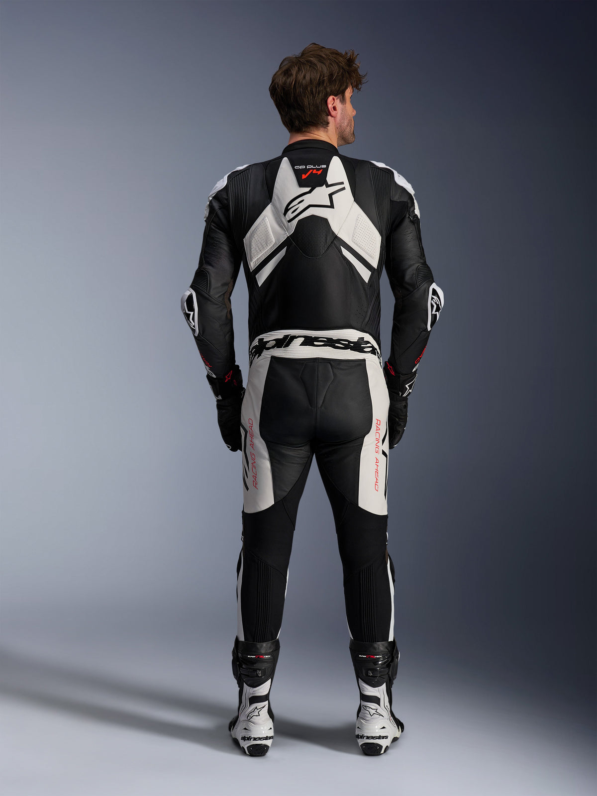 Alpinestars GP Plus v4 Sprint Motorpak Zwart en wit, productfoto 3