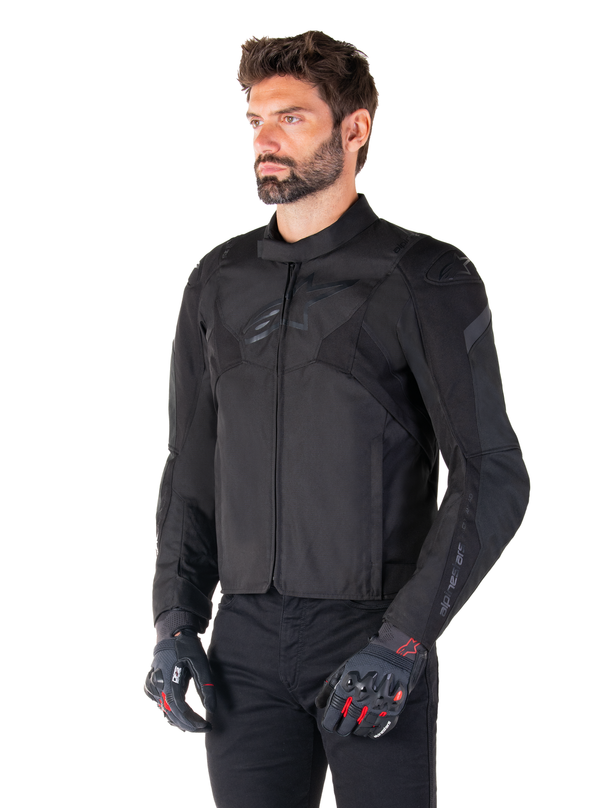 Alpinestars T-Jaws v4 Waterproof Motorjas Zwart, productfoto 3