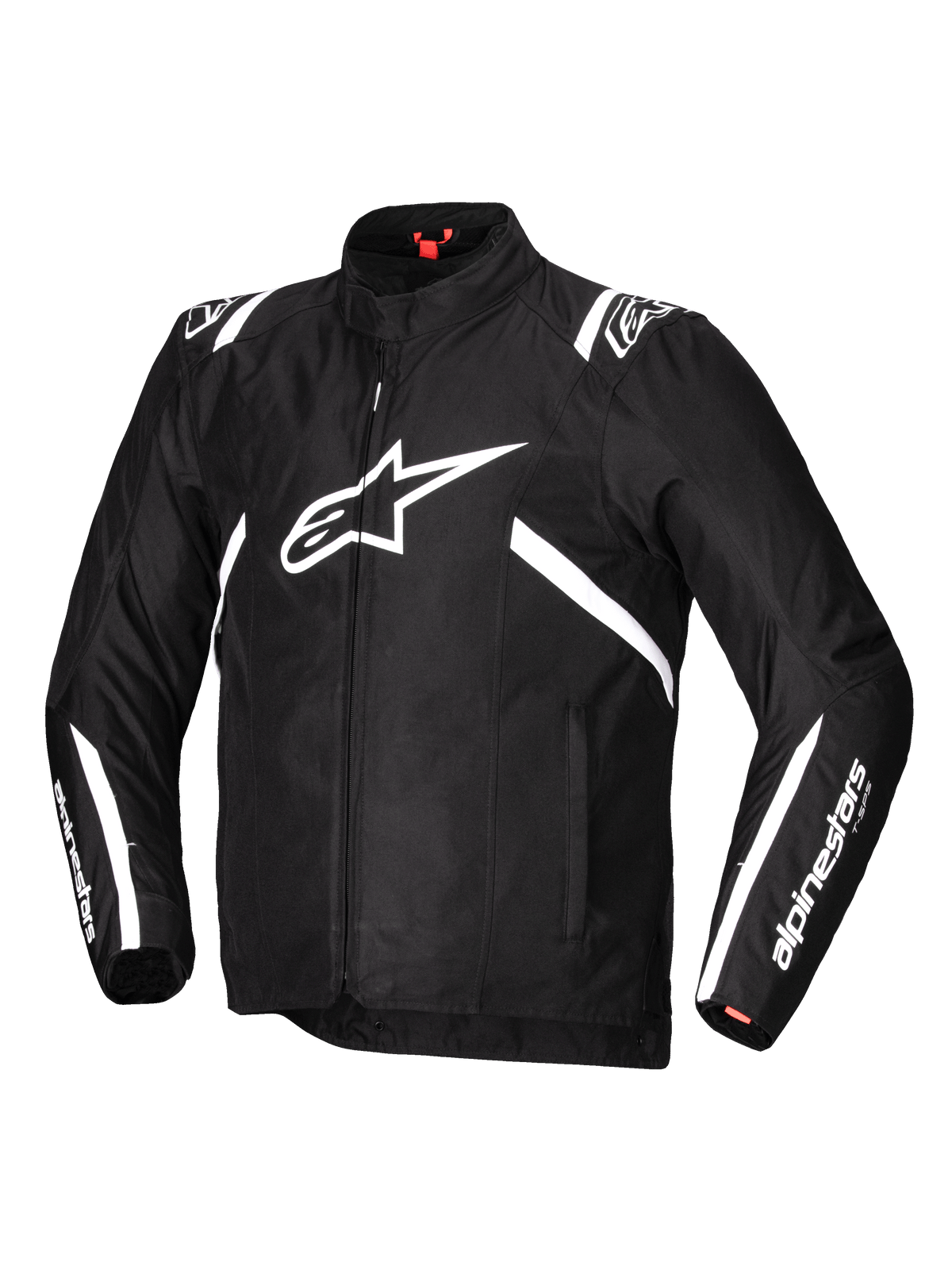 Alpinestars T-SPS v2 Waterproof Motorjas Zwart en wit, vooraanzicht
