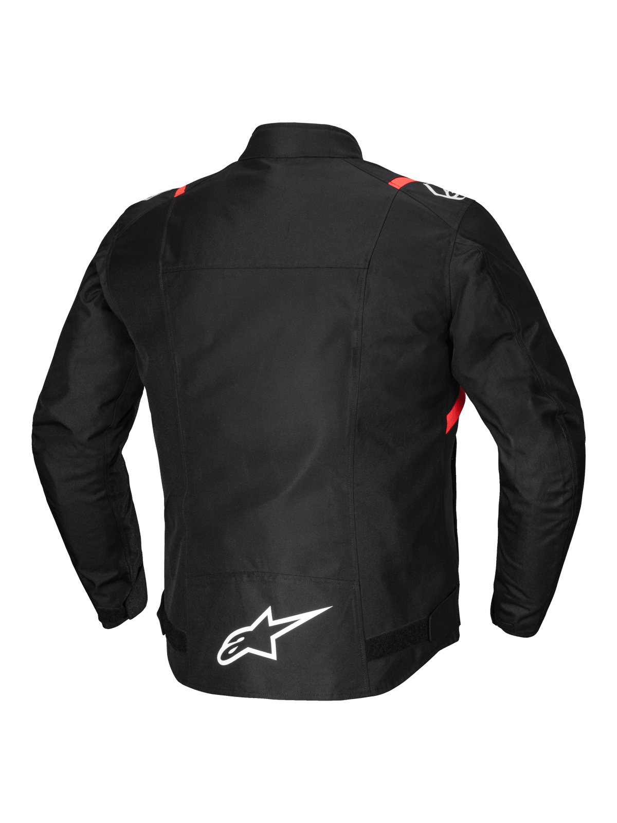 Alpinestars T-SPS v2 Waterproof Motorjas Zwart, wit en fluorood, achteraanzicht