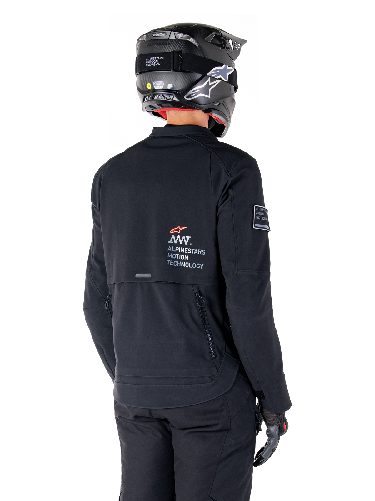 Alpinestars AMT-8 Strech Drystar XF Motorjas Zwart, productfoto 2