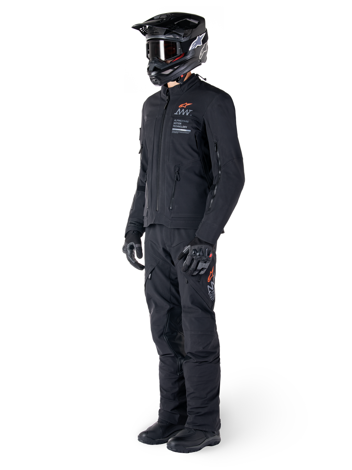 Alpinestars AMT-8 Strech Drystar XF Motorjas Zwart, productfoto 9