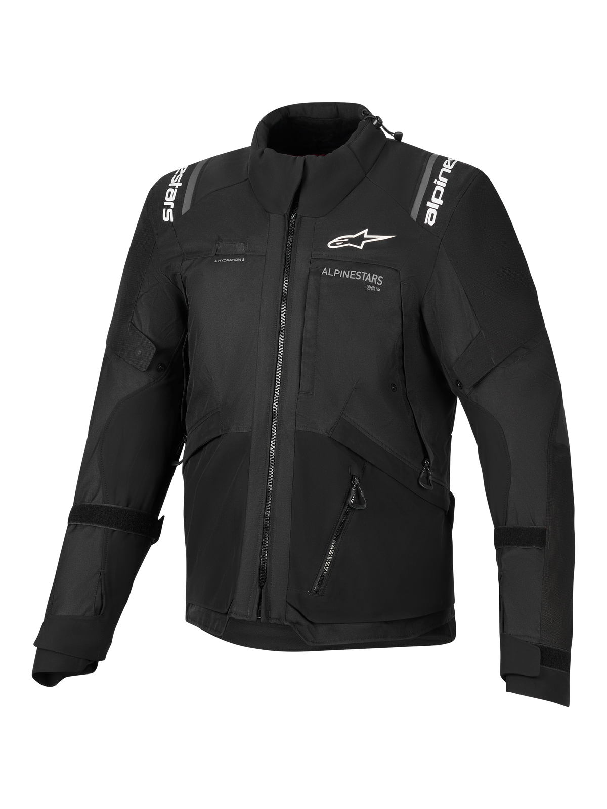 Alpinestars Andes v4 Drystar Motorjas Zwart, vooraanzicht 2