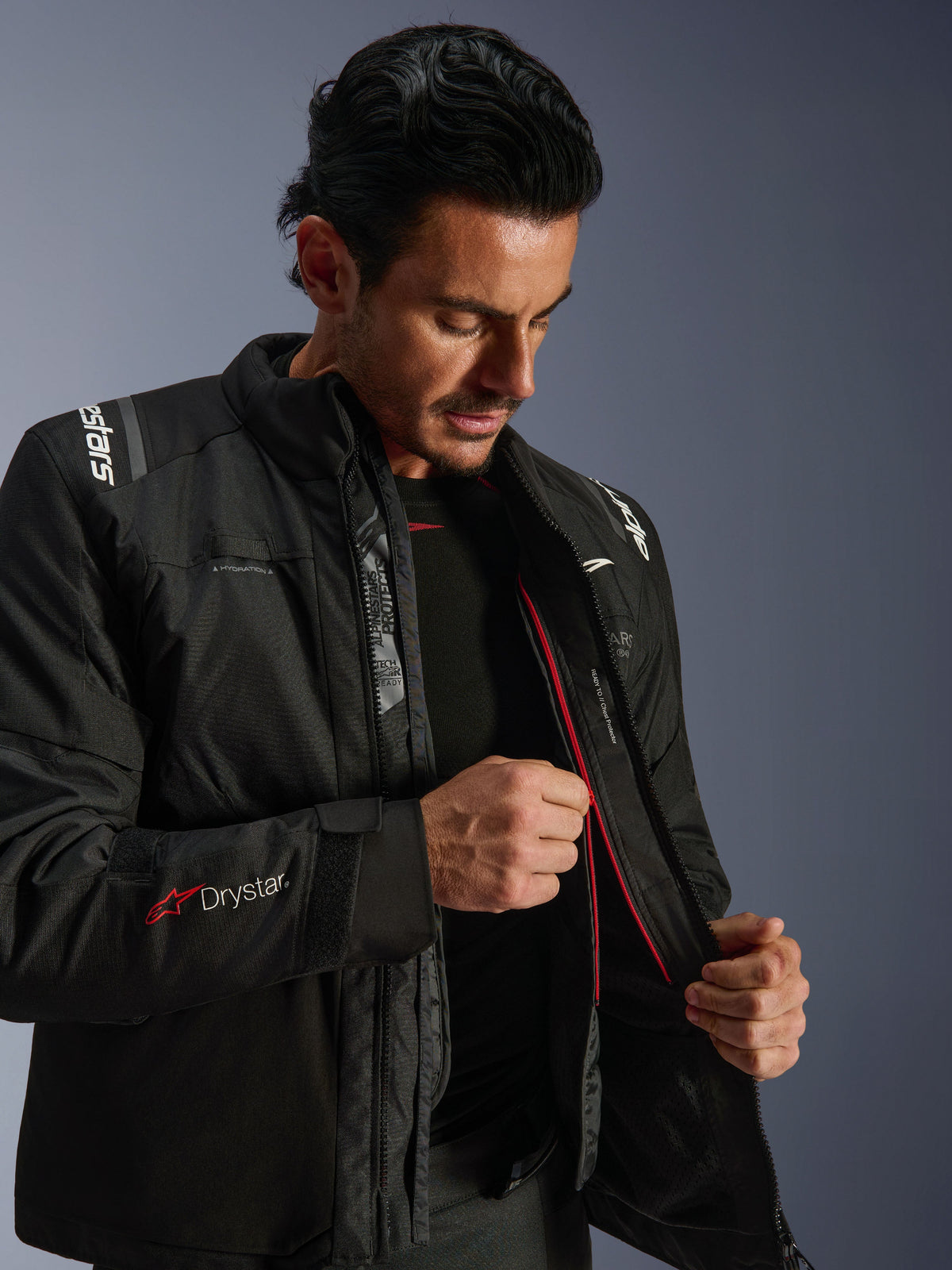 Alpinestars Andes v4 Drystar Motorjas Zwart, detail 3