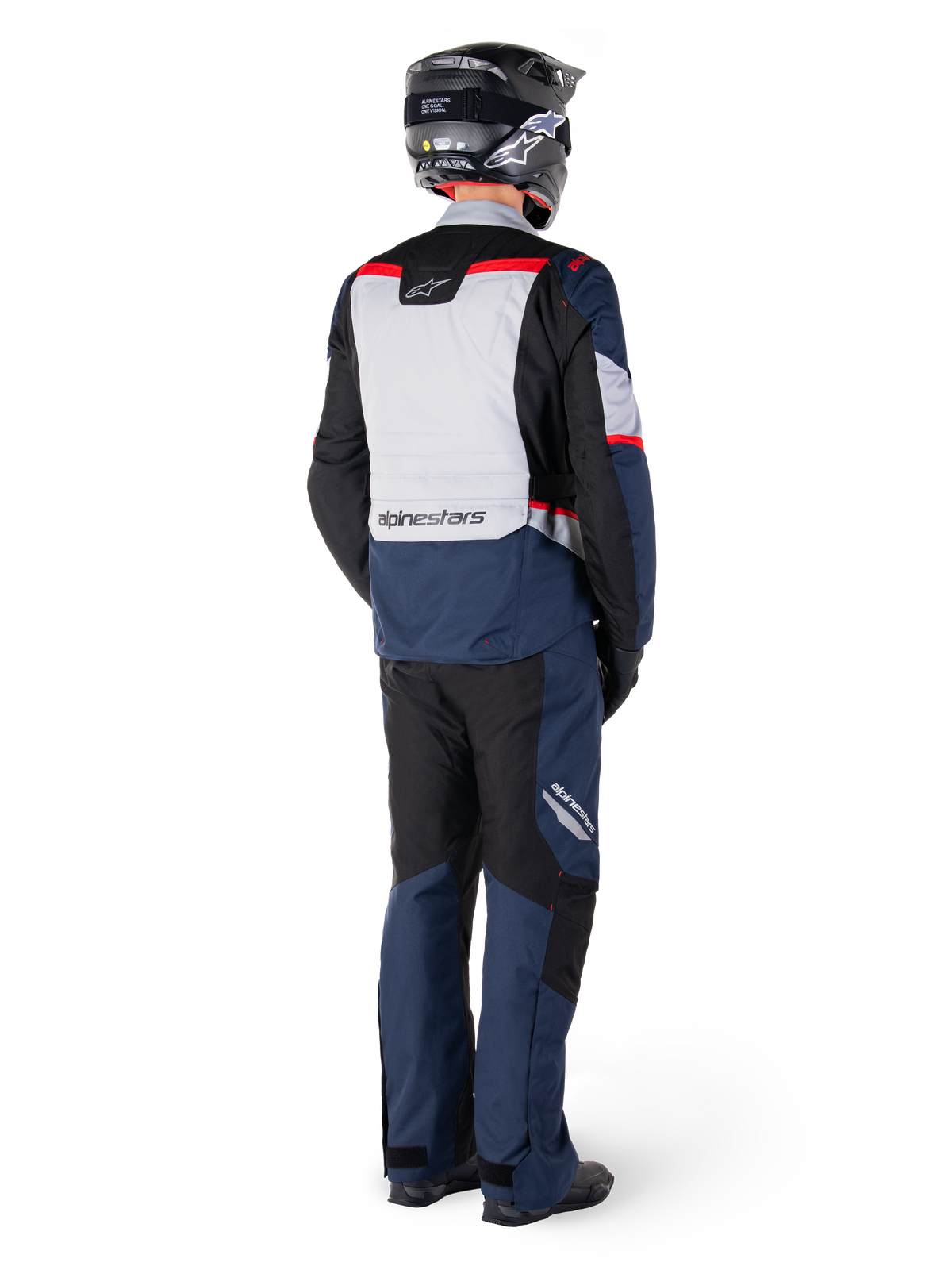 Alpinestars ST-1 Waterproof Motorjas Blauw, zwart en rood, productfoto 6
