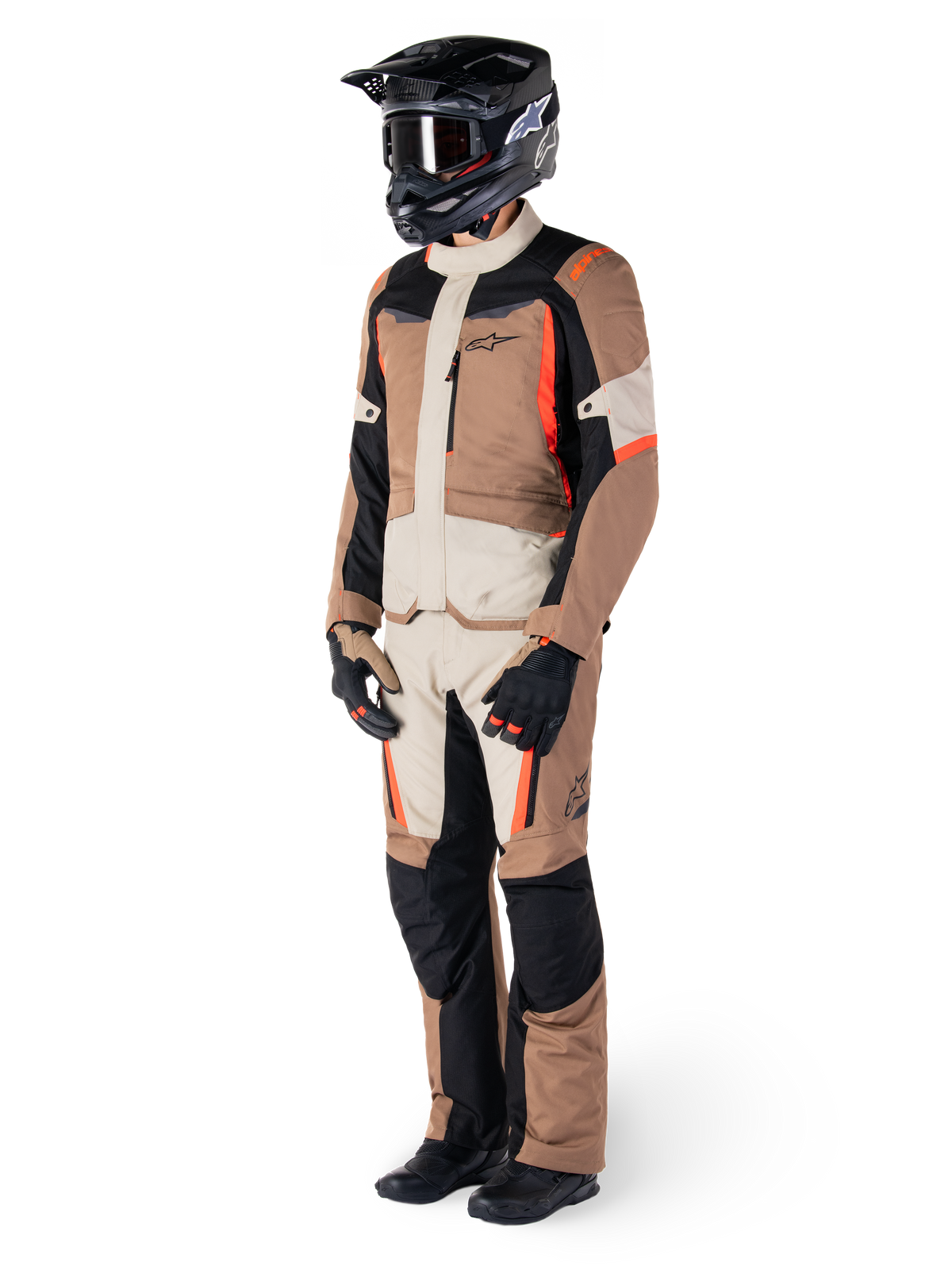 Alpinestars ST-1 Waterproof Motorjas Beige en rood, productfoto 5