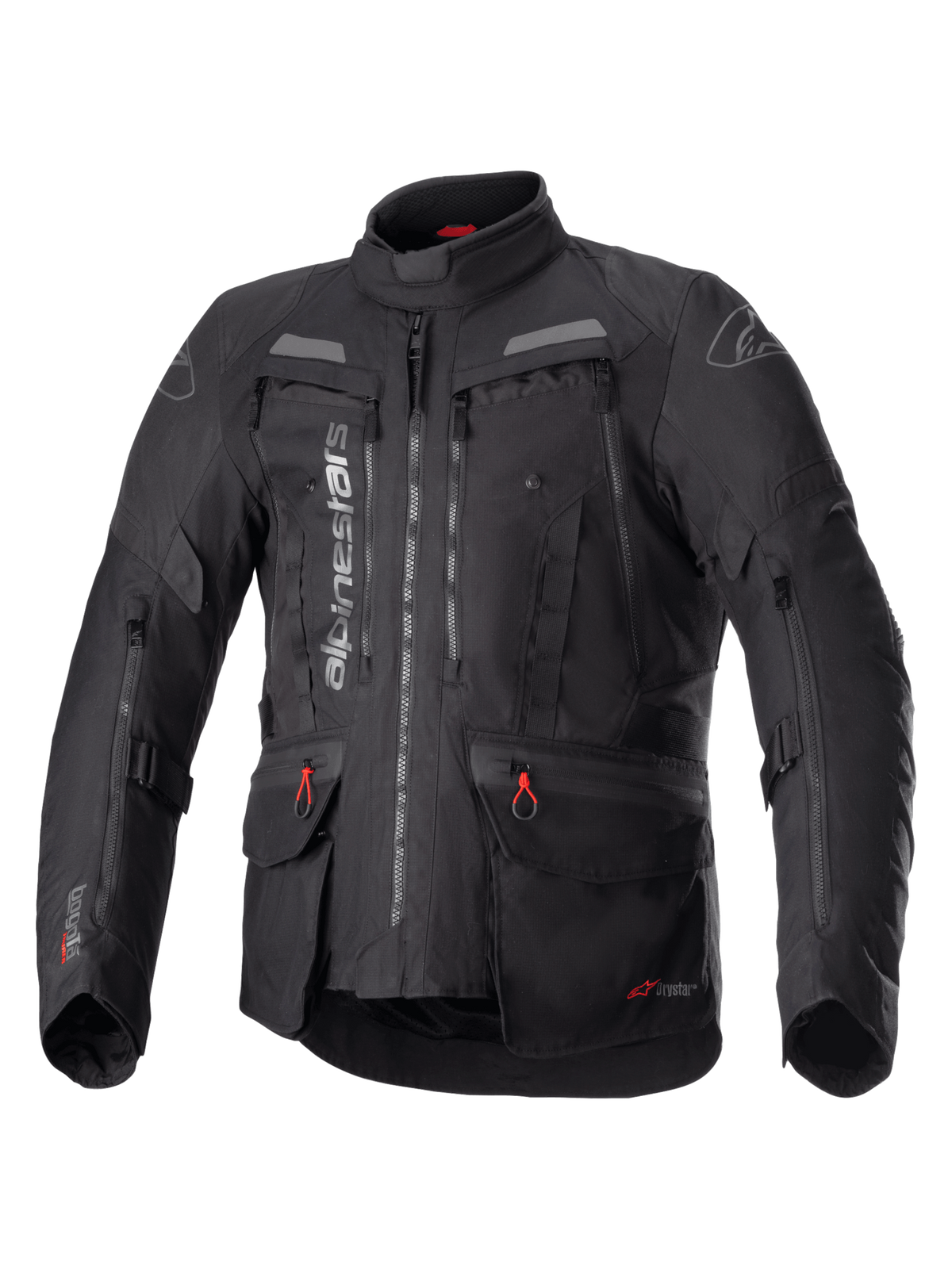 Alpinestars Bogota Pro Drystar Motorjas Zwart, vooraanzicht