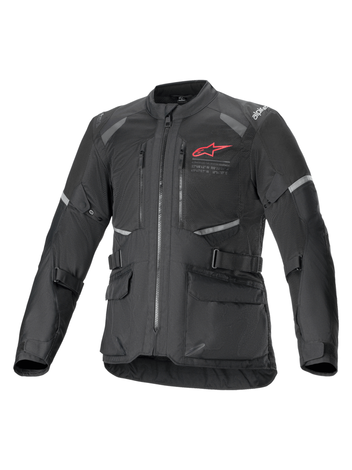 Alpinestars Andes Drystar Air Motorjas Zwart, vooraanzicht