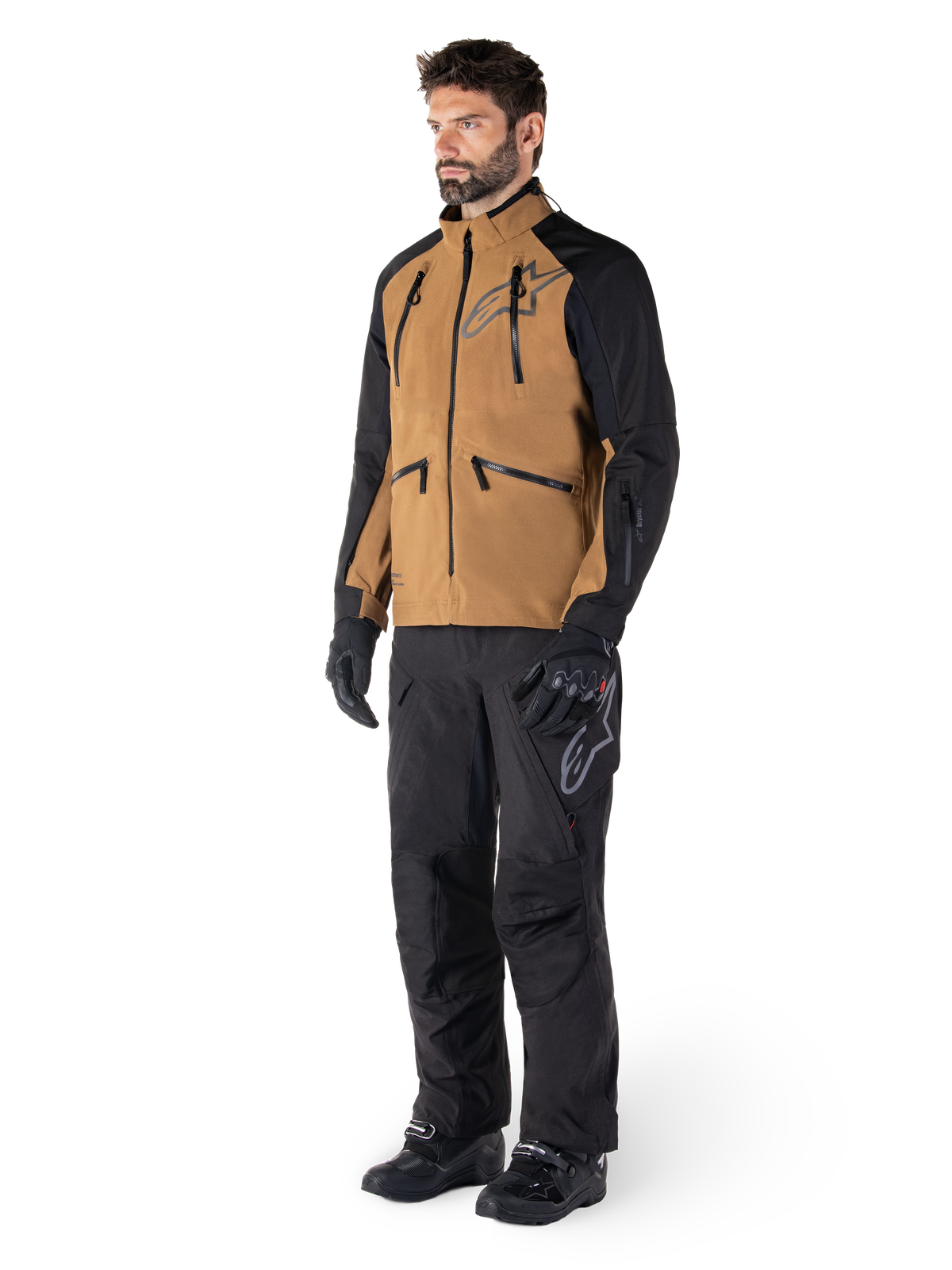 Alpinestars Hyde XT Drystar XF Motorbroek Zwart en rood, productfoto 8