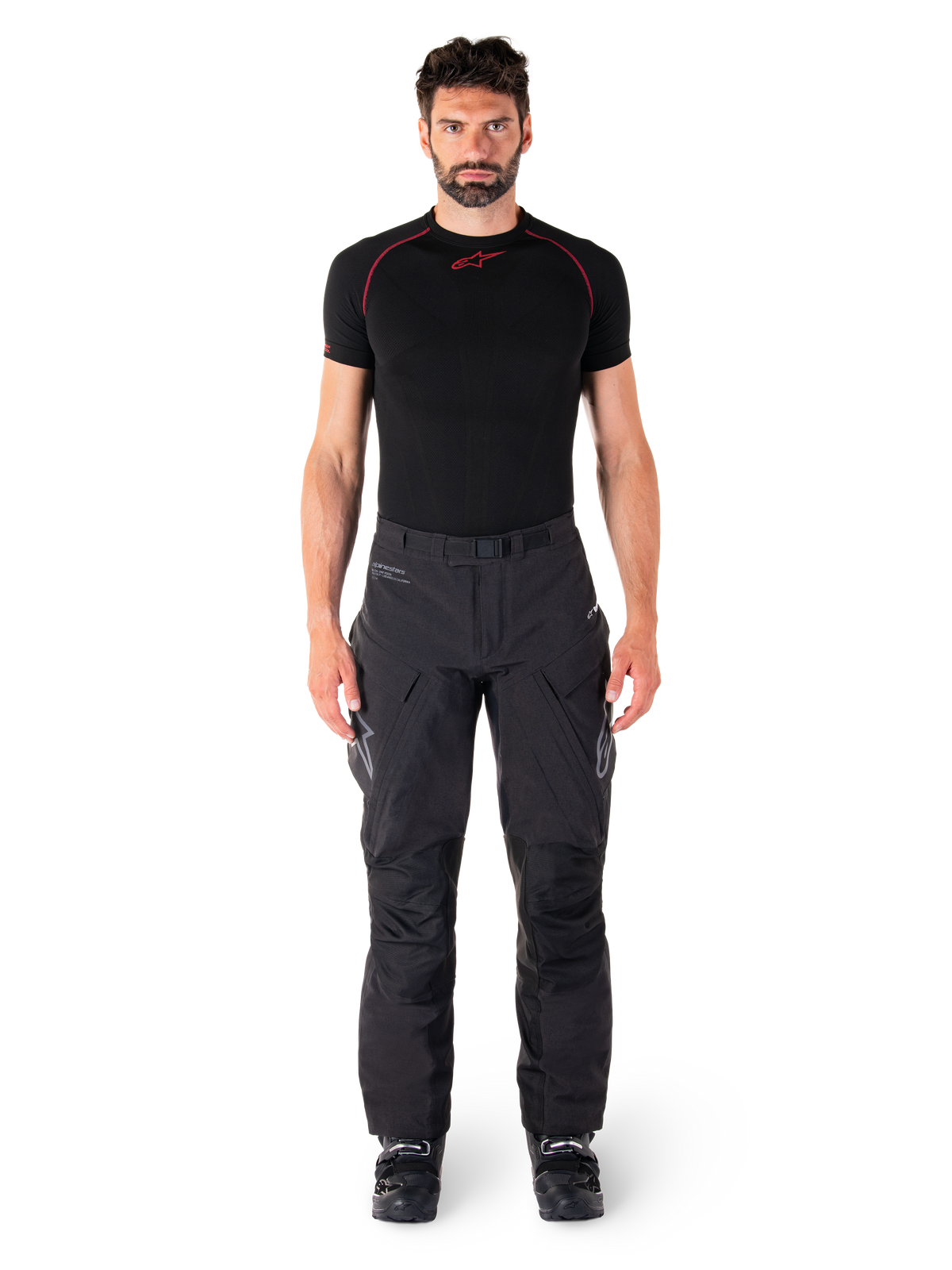 Alpinestars Hyde XT Drystar XF Motorbroek Zwart en rood, productfoto 4