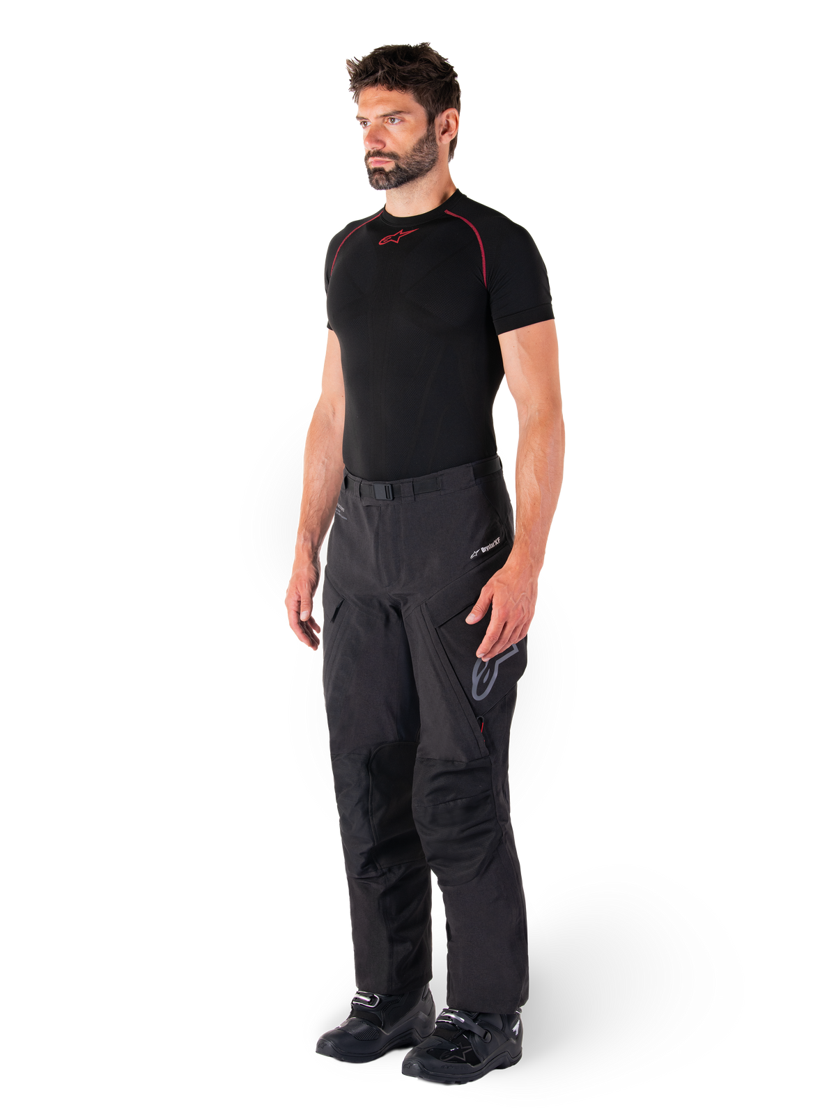 Alpinestars Hyde XT Drystar XF Motorbroek Zwart en rood, productfoto 5