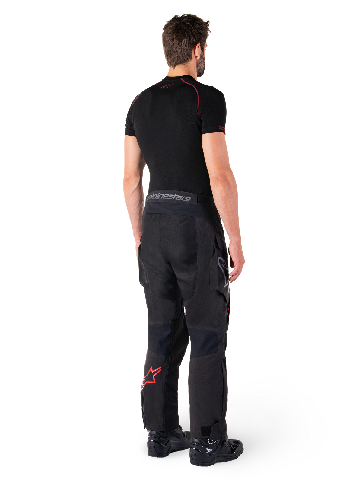 Alpinestars Hyde XT Drystar XF Motorbroek Zwart en rood, productfoto 7
