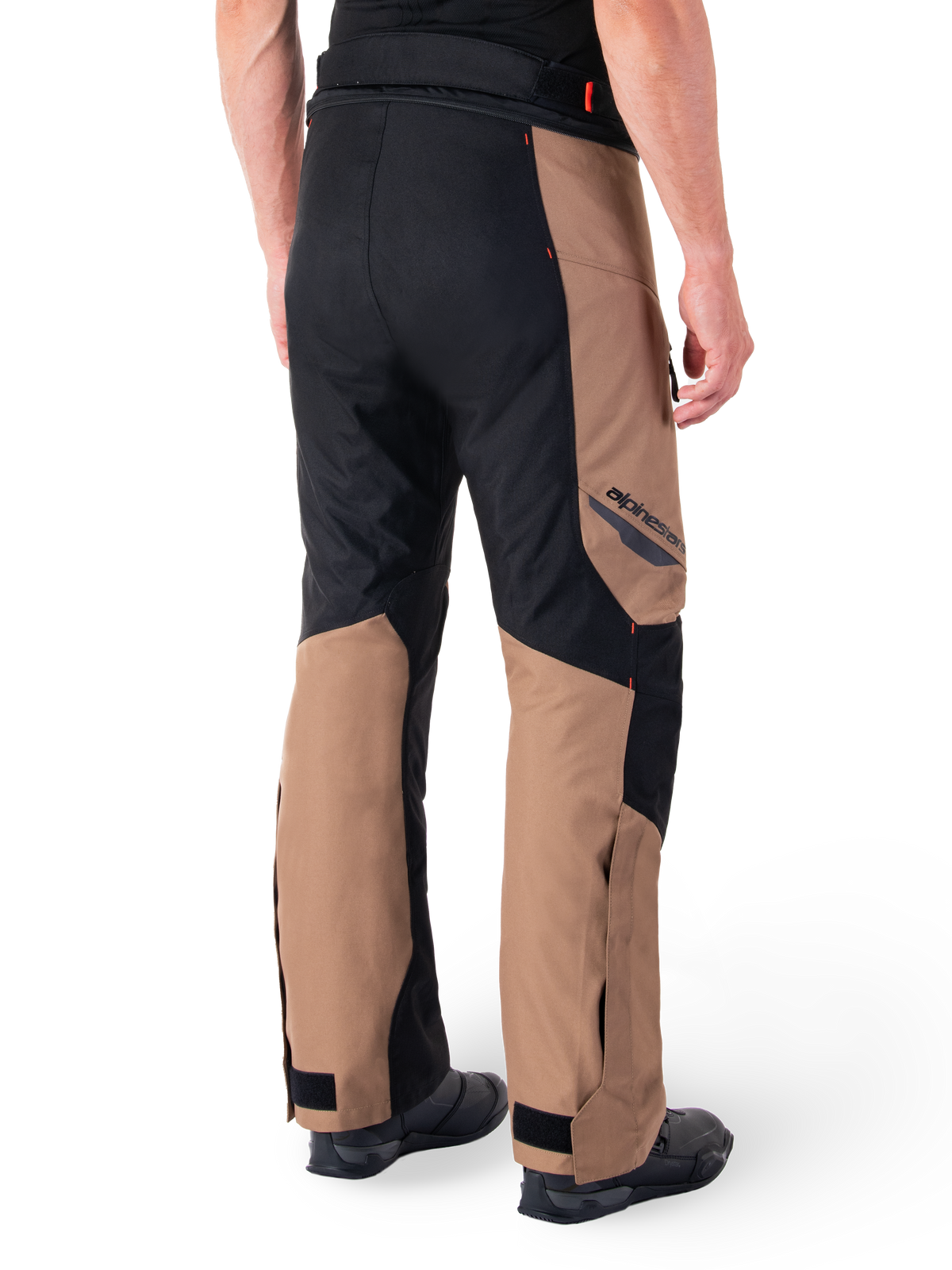 Alpinestars ST-1 Waterproof Motorbroek Beige en rood, productfoto 2
