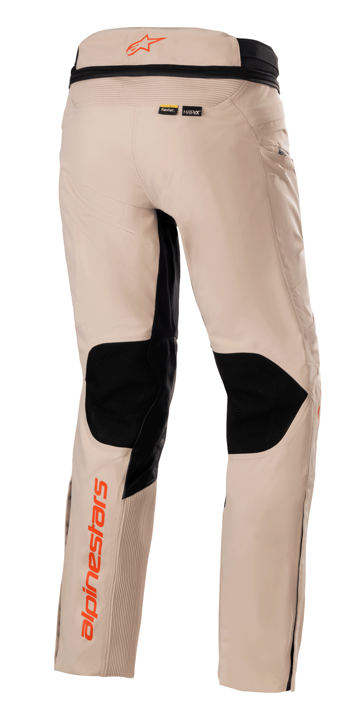 Alpinestars AMT-10R Drystar XF Motorbroek Bruin en grijs, achteraanzicht