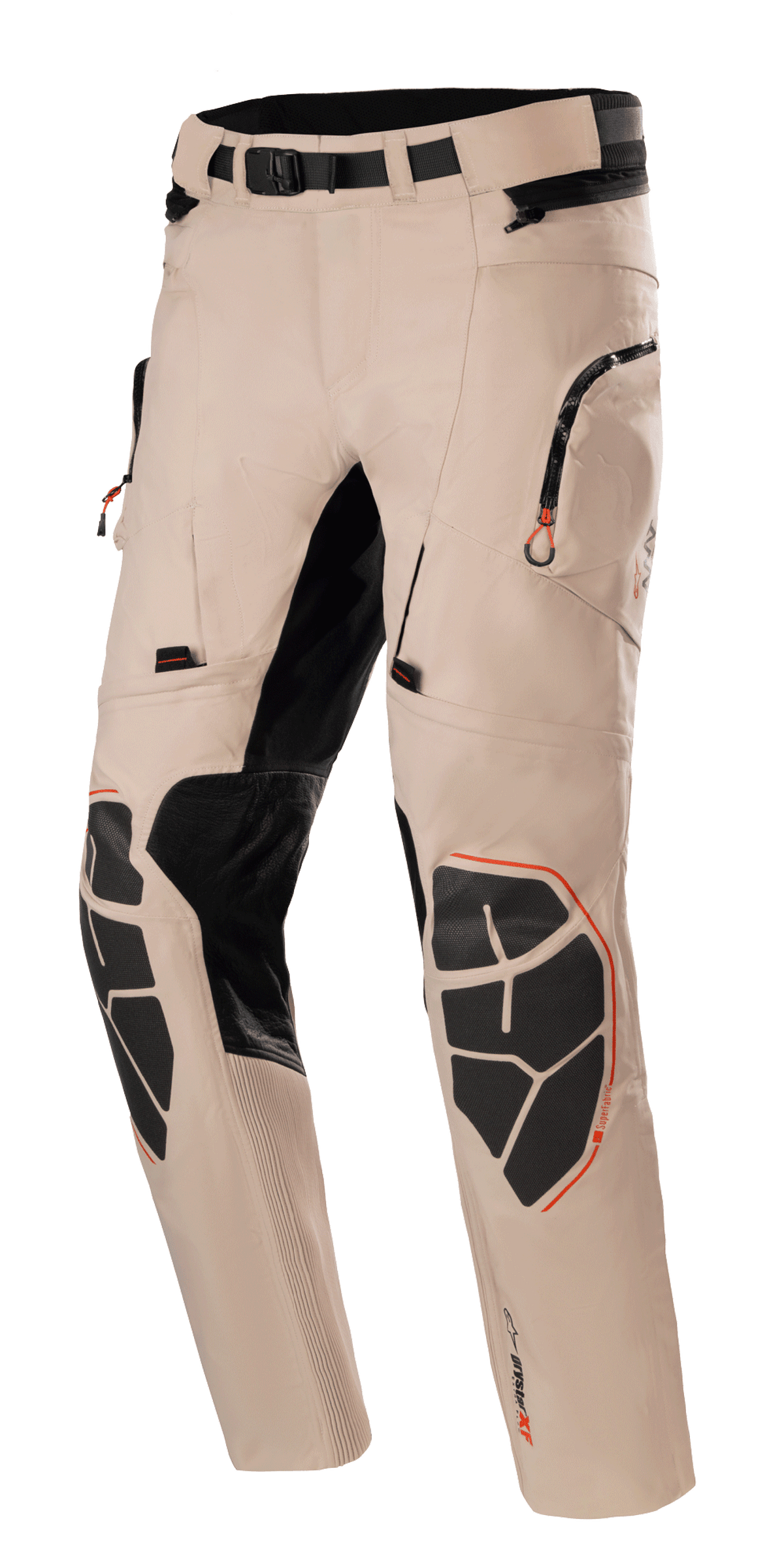 Alpinestars AMT-10R Drystar XF Motorbroek Bruin en grijs, vooraanzicht