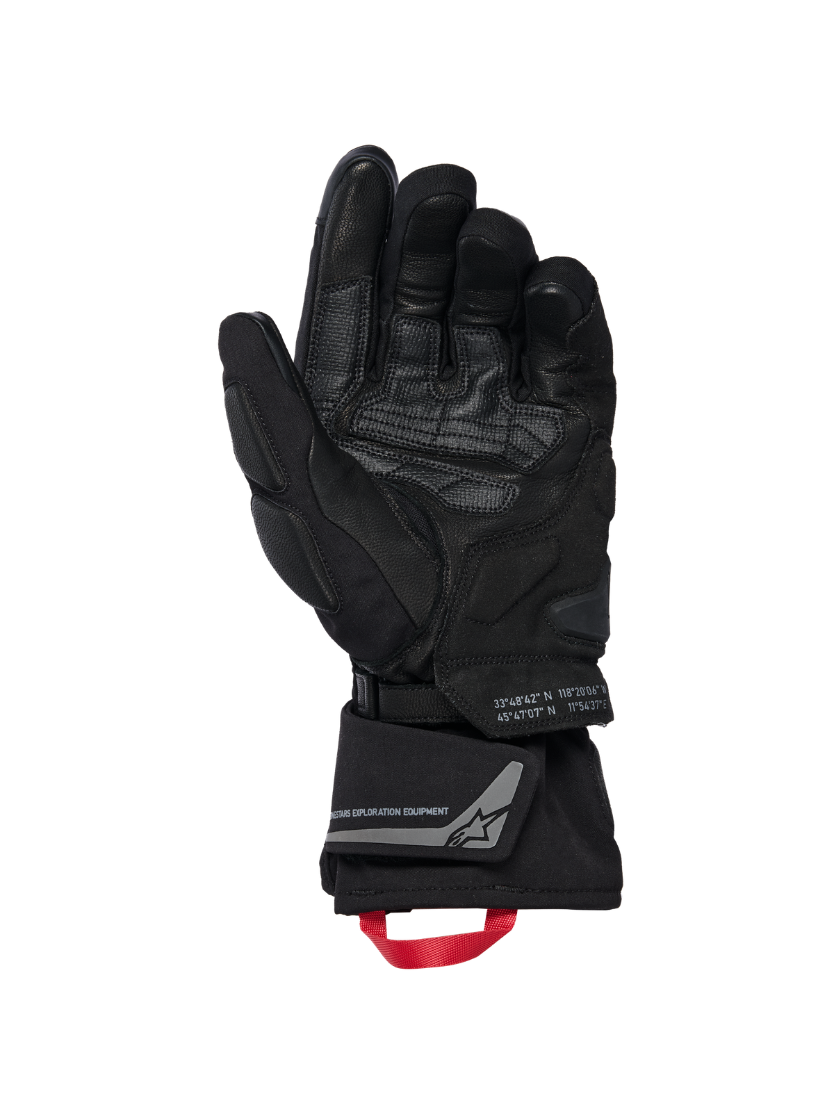 Alpinestars WT-8 GTX Motorhandschoenen Zwart, achteraanzicht