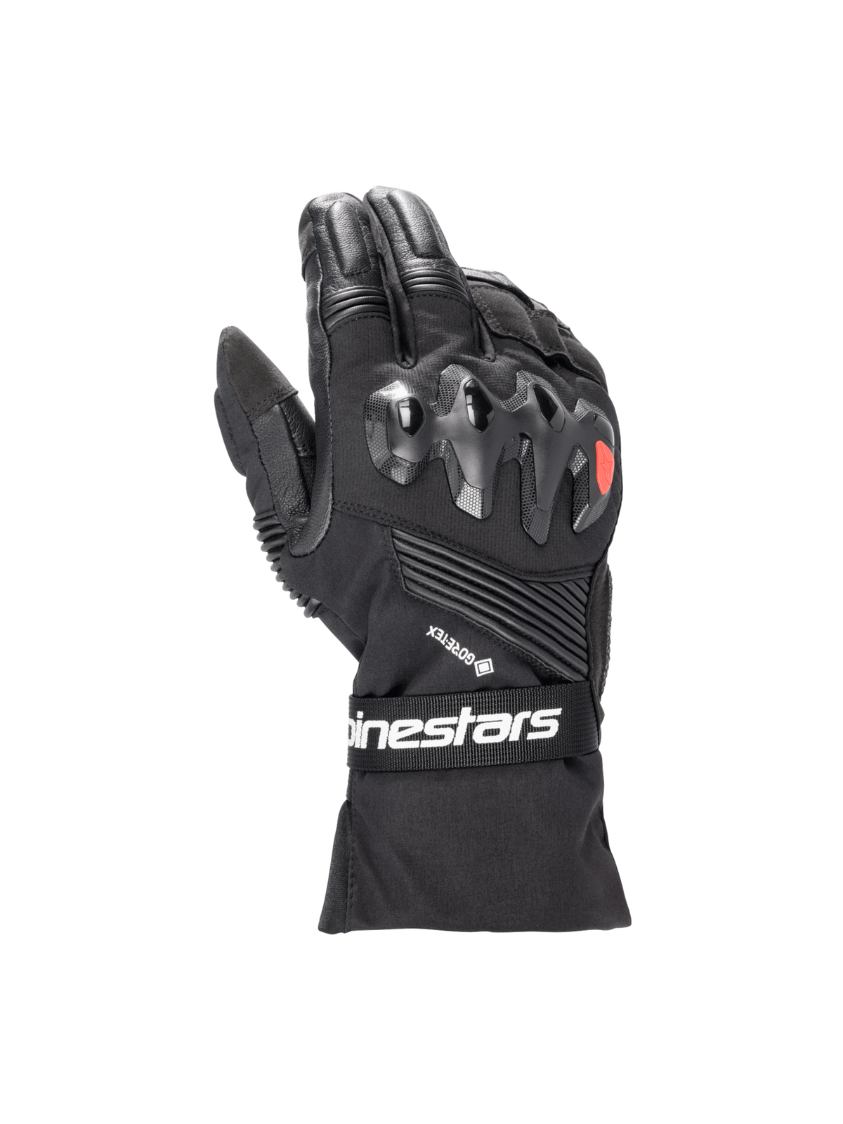 Alpinestars Boulder Gore-Tex Gore Grip Motorhandschoenen Zwart, vooraanzicht