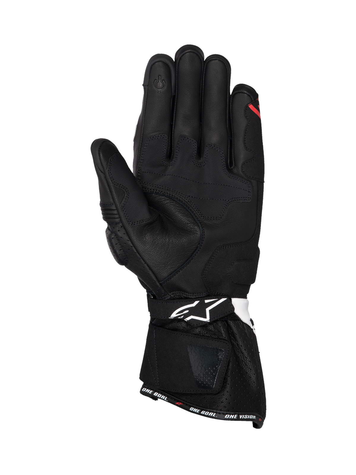 Alpinestars SP-3 Motorhandschoenen Zwart, wit en rood, achteraanzicht
