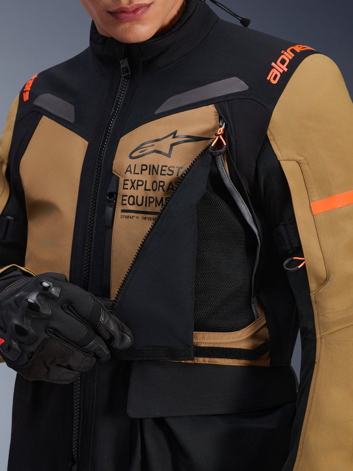 Alpinestars ST-7 2L GTX Motorjas Bruin en zwart, productfoto 9