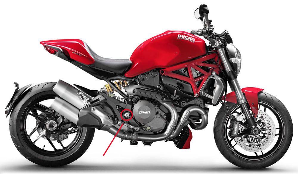 Centrale boutenset voor Rem Schakel Set DUCATI