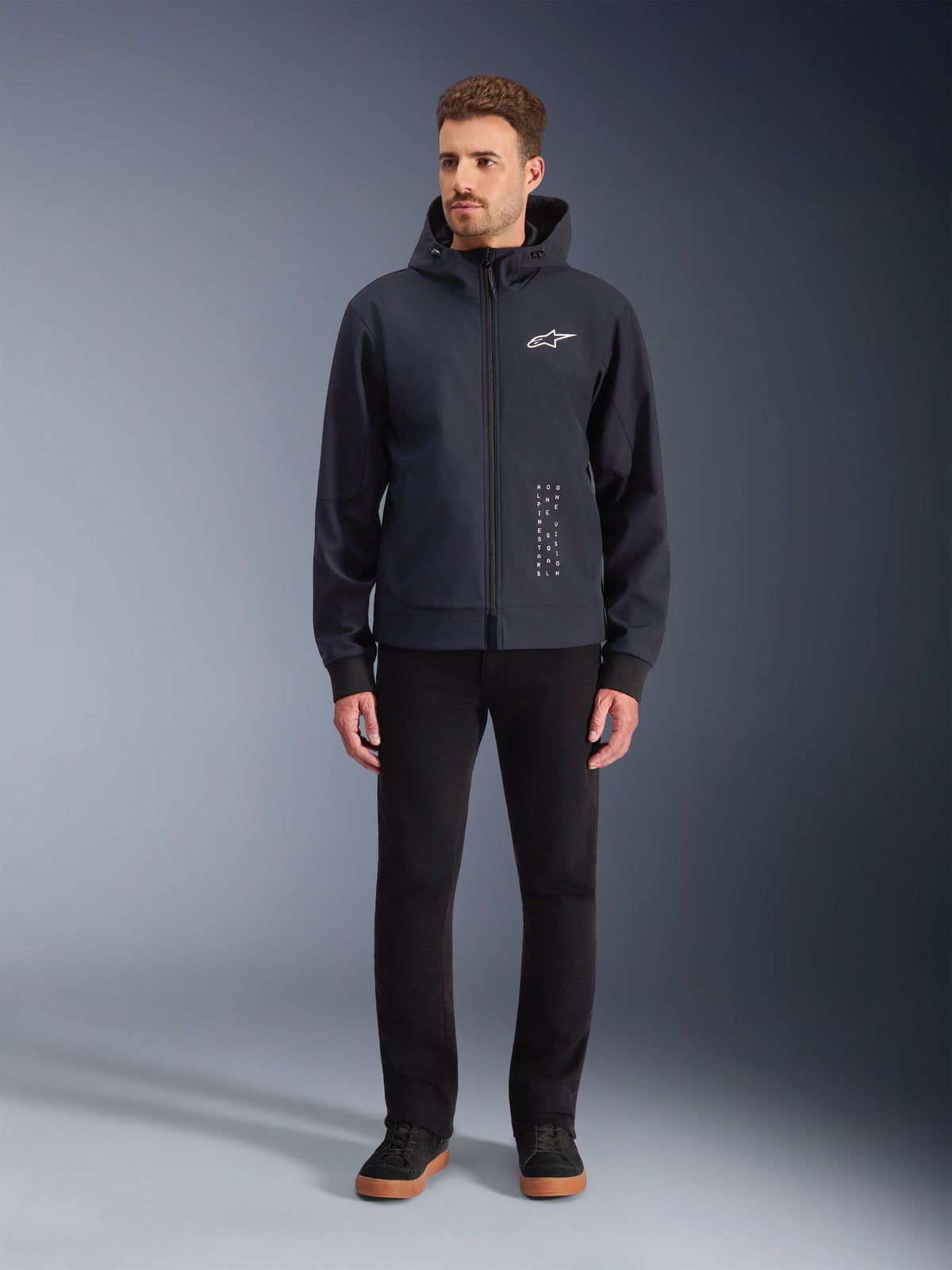 Alpinestars Radium Tech Hoodie Grijs, vooraanzicht