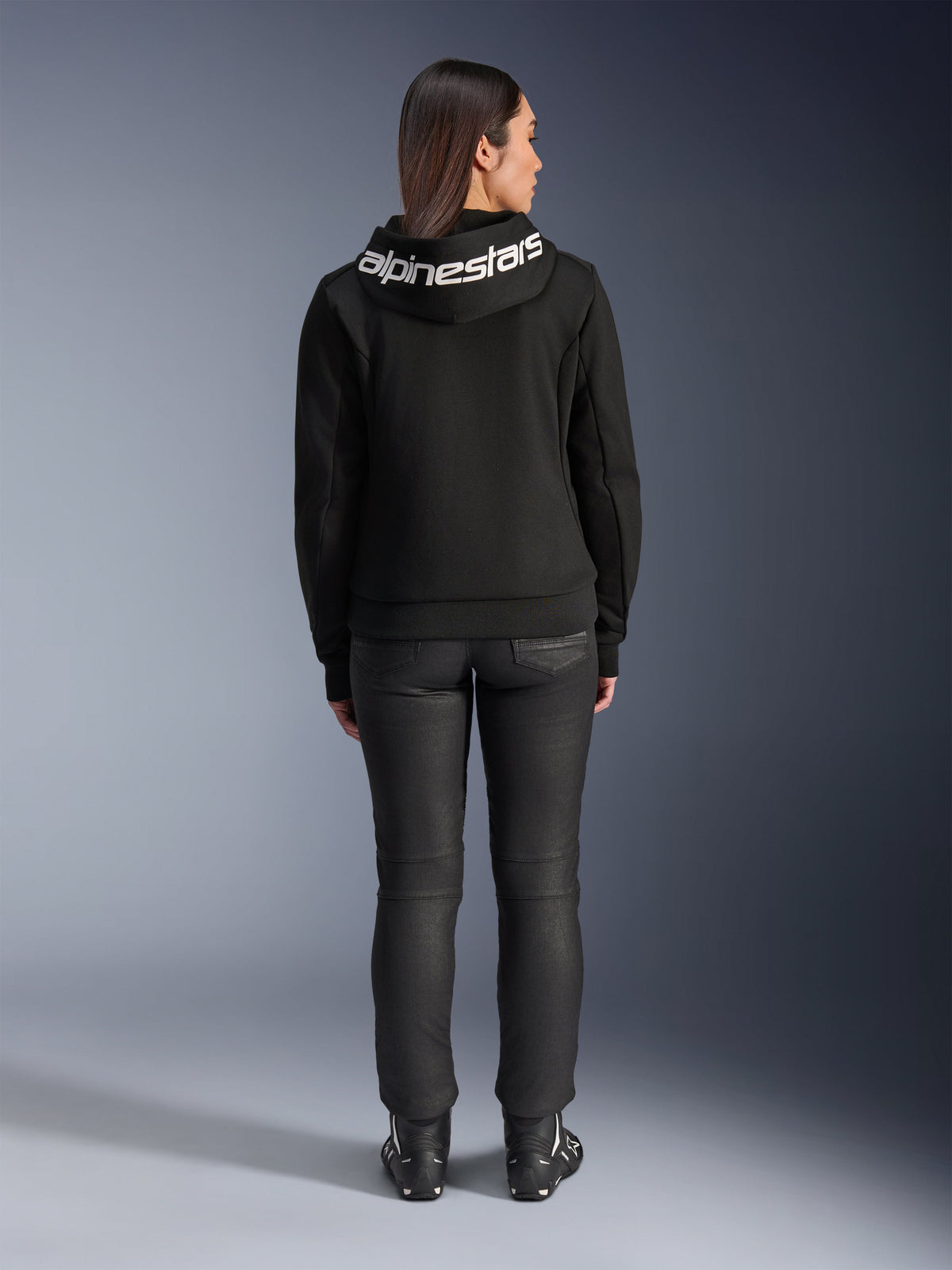 Alpinestars Chrome v2 Hoodie Dames Zwart en wit, productfoto 3