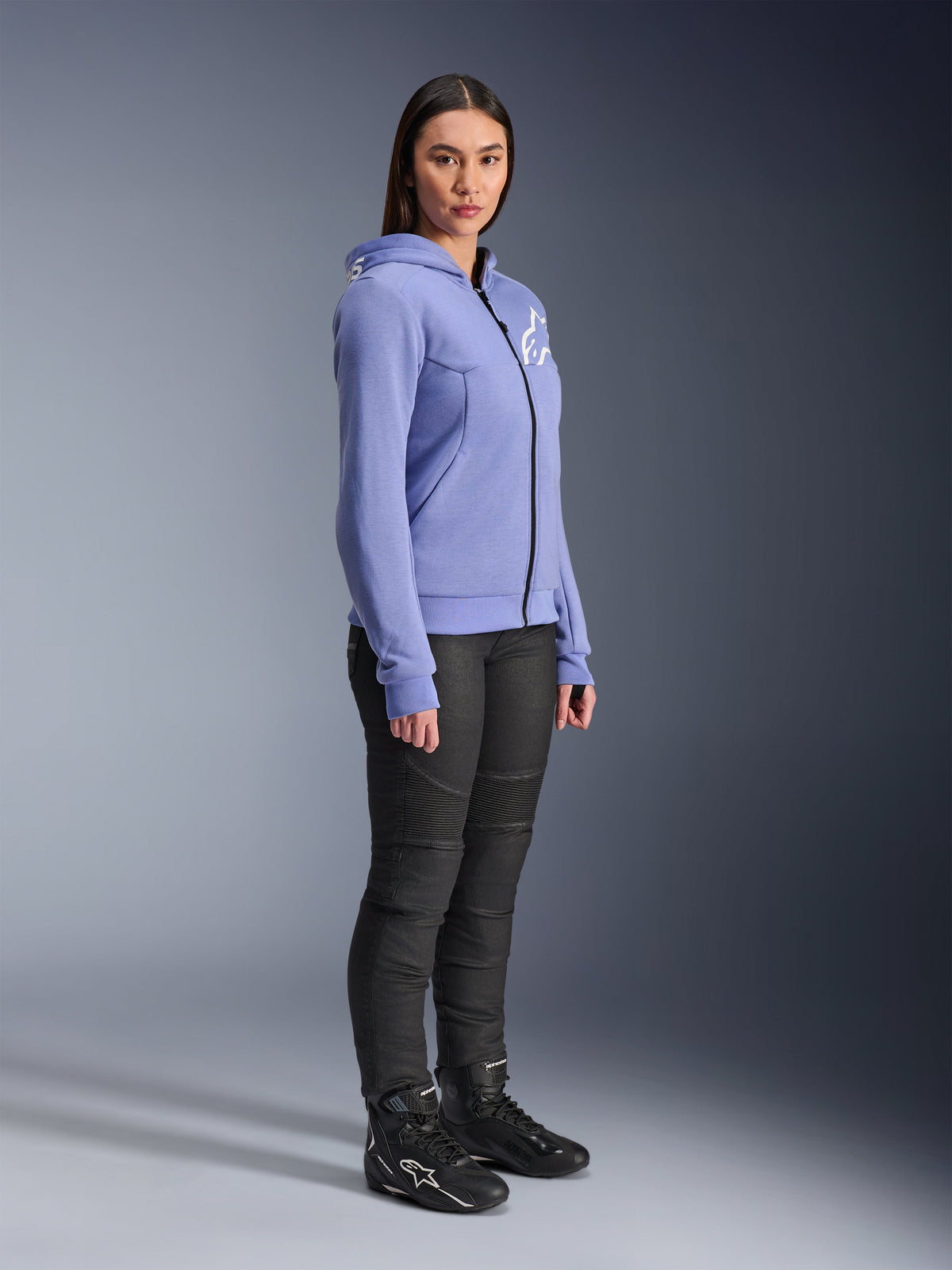 Alpinestars Chrome v2 Hoodie Dames Blauw en paars, productfoto 2